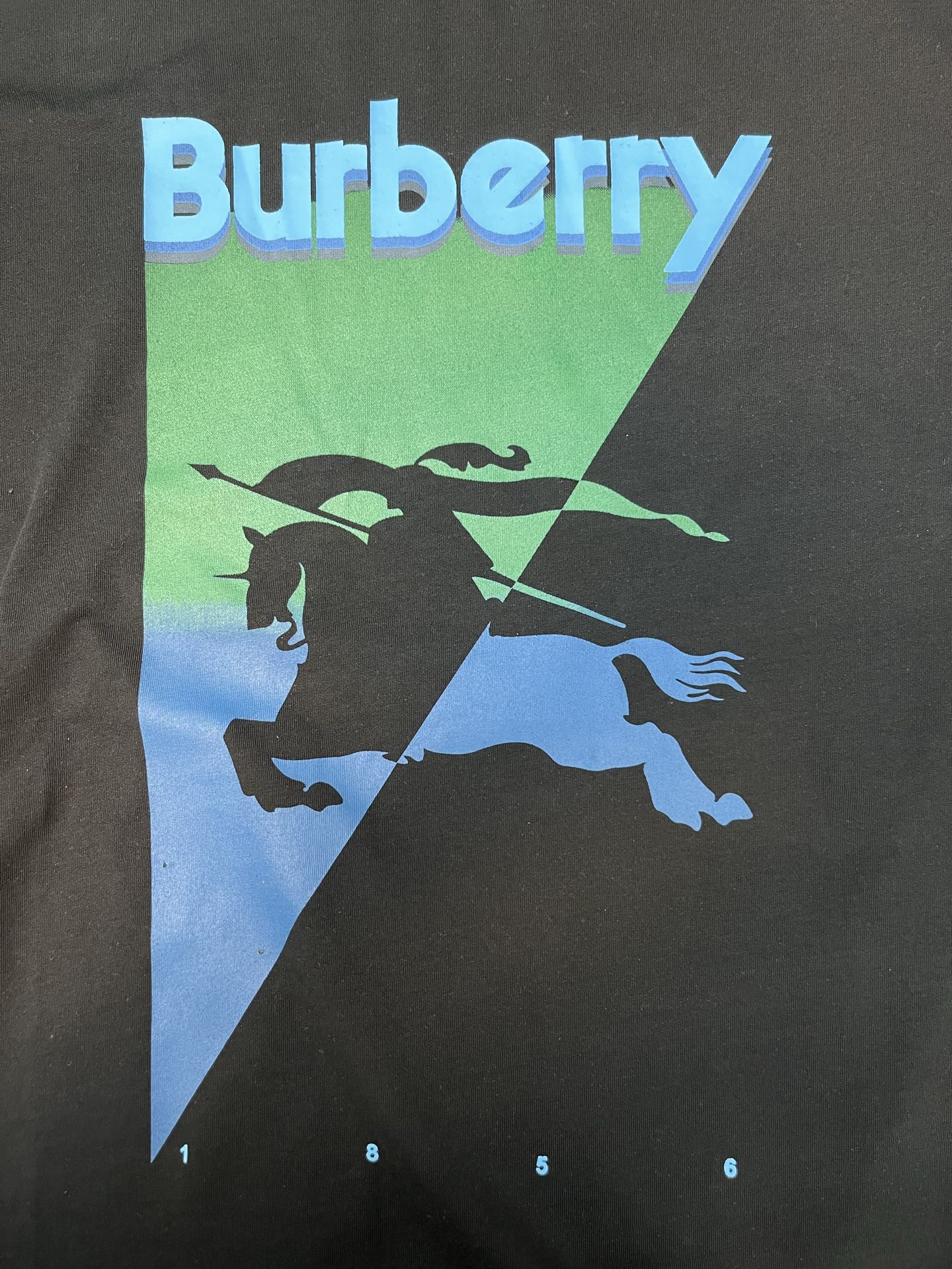 Burberry Burberry 渐变倒三角圆领短袖
