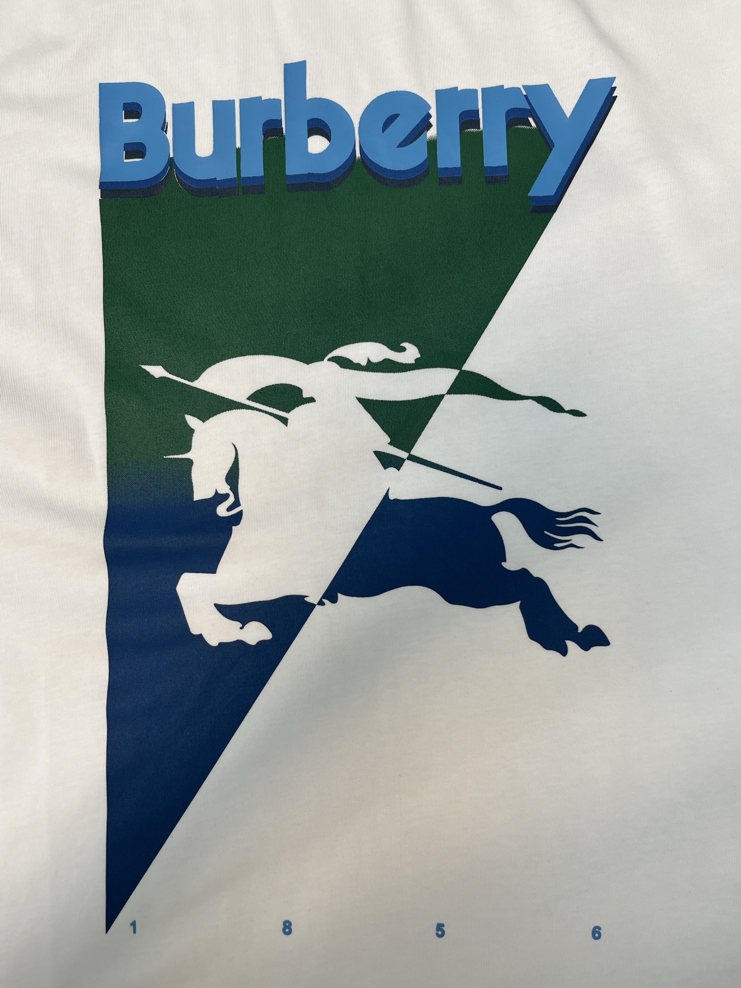 Burberry Burberry 渐变倒三角圆领短袖