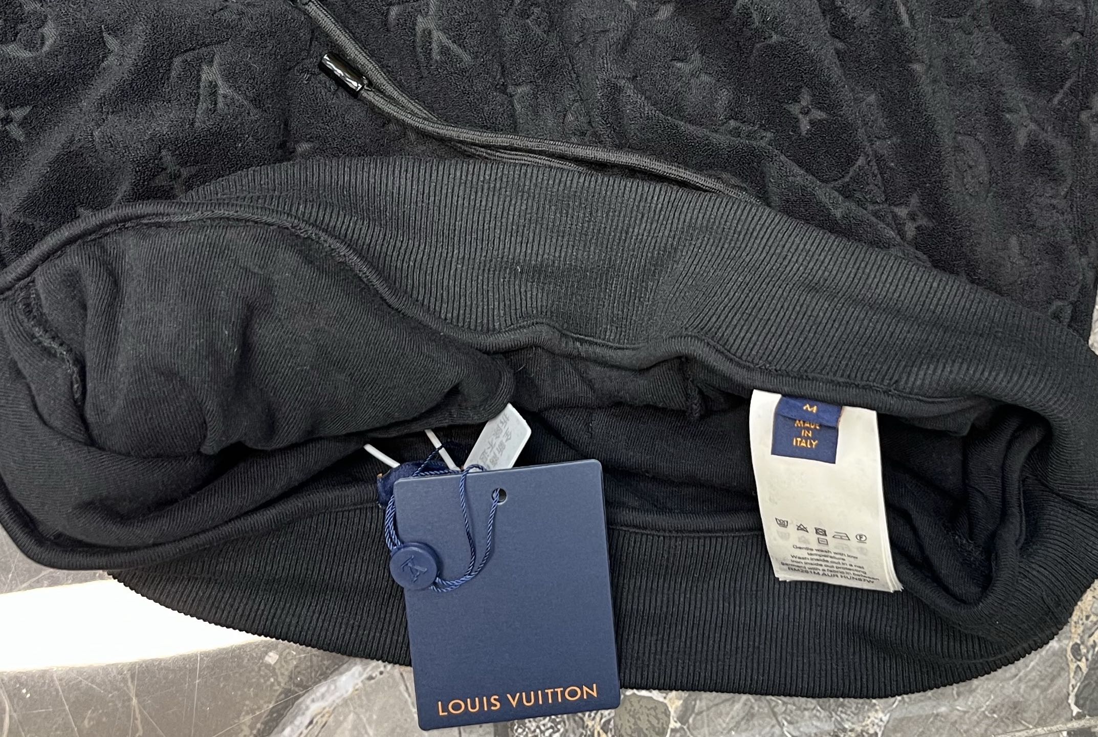 Louis Vuitton LOUIS VUITTON LV 植绒满印LOGO压花短裤