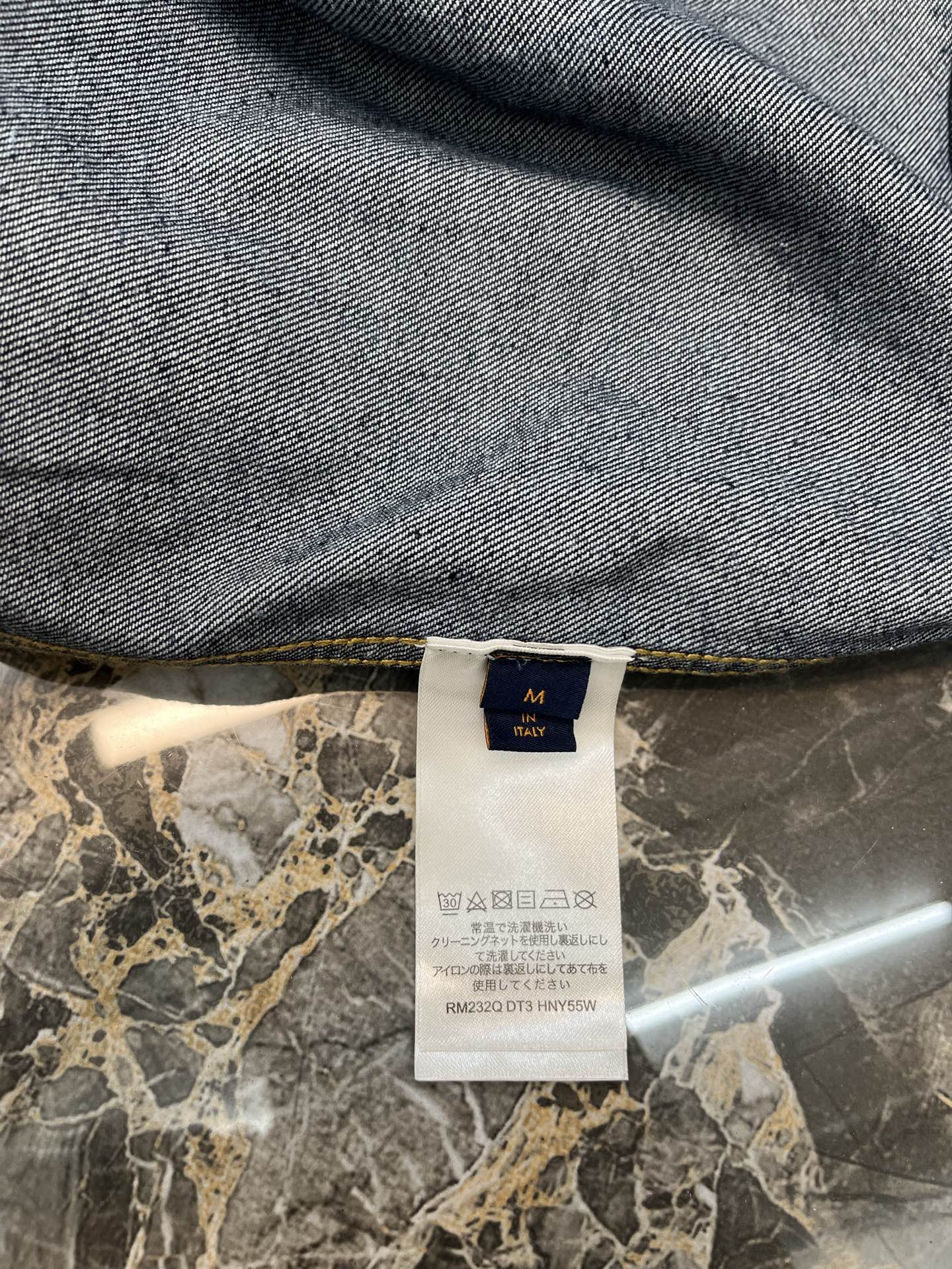 Louis Vuitton LOUIS VUITTON 棉质斜纹标识牛仔外套