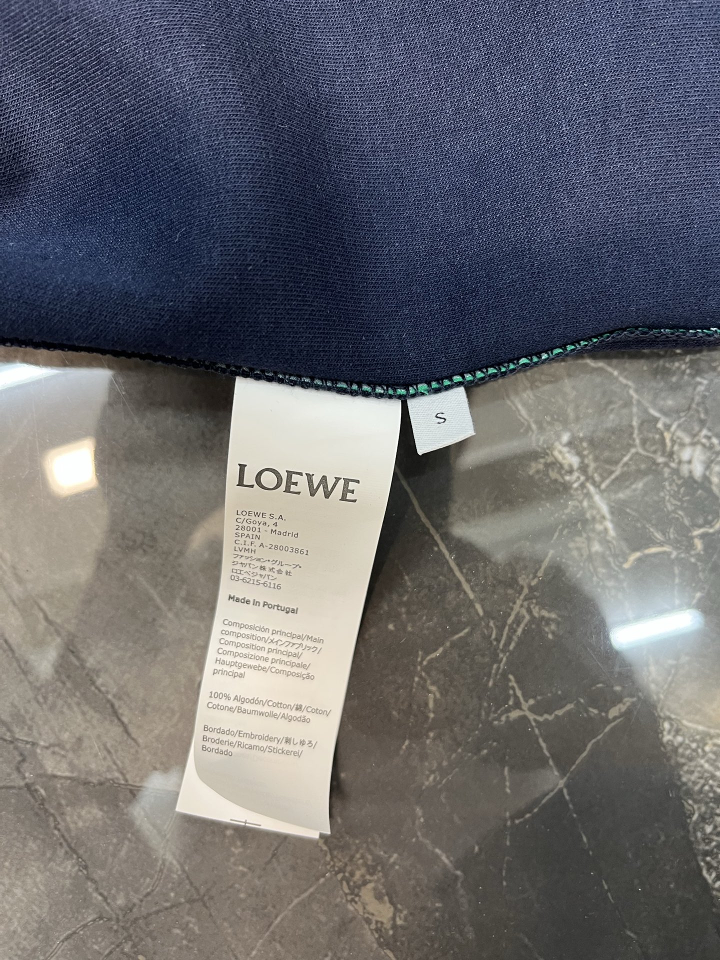 Loewe Loewe 刺绣条纹拼接短袖女装