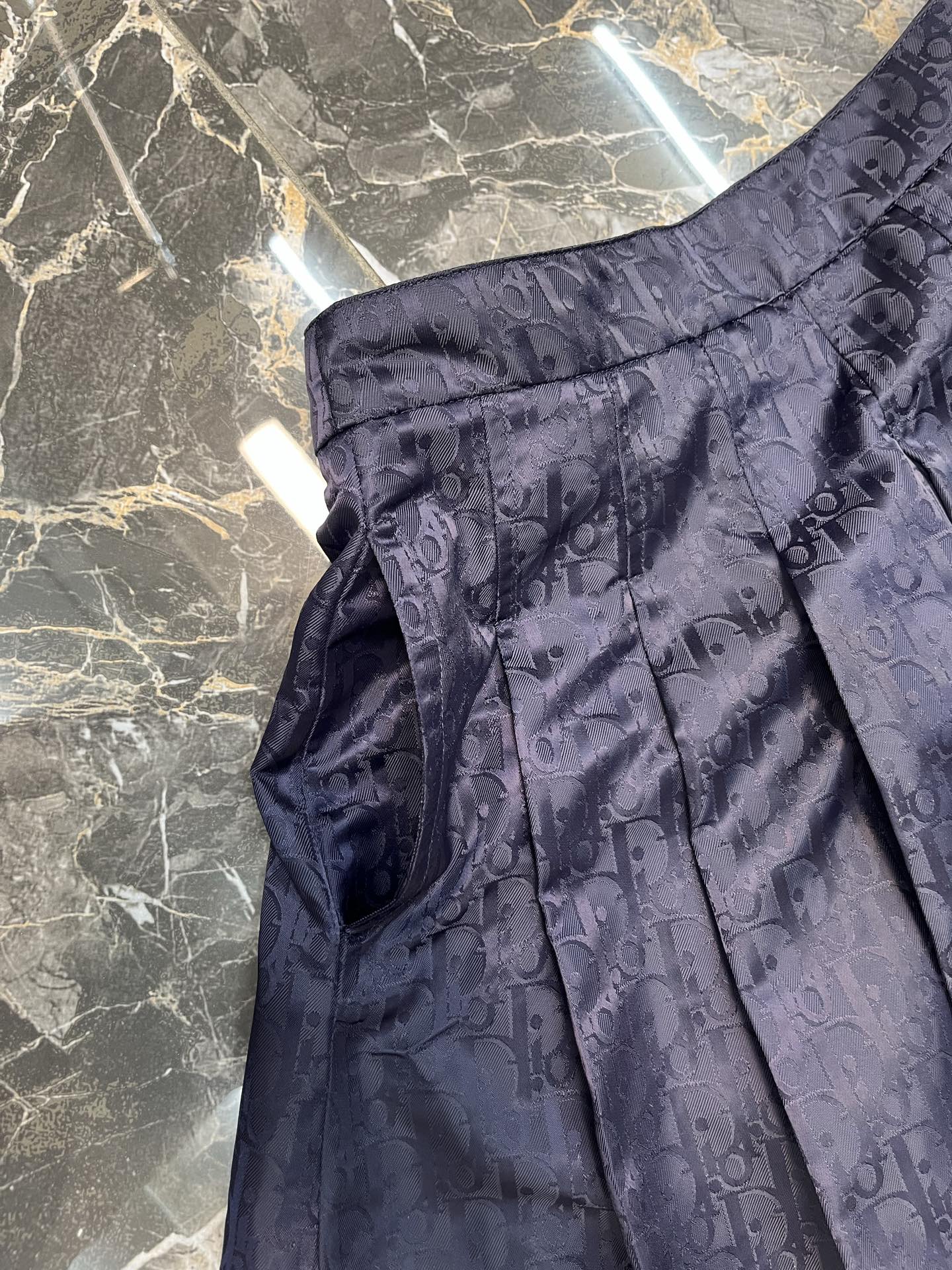 Dior Dior Oblique 褶裥迷你裙女装