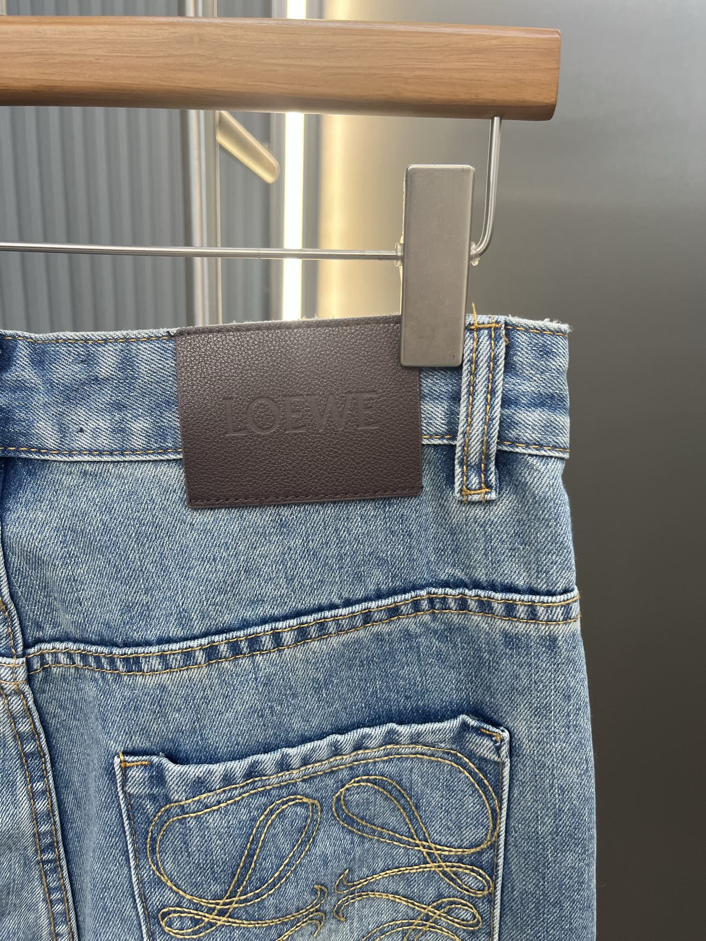 Loewe LOEWE罗意威 Anagram刺绣 logo牛仔裤长裤