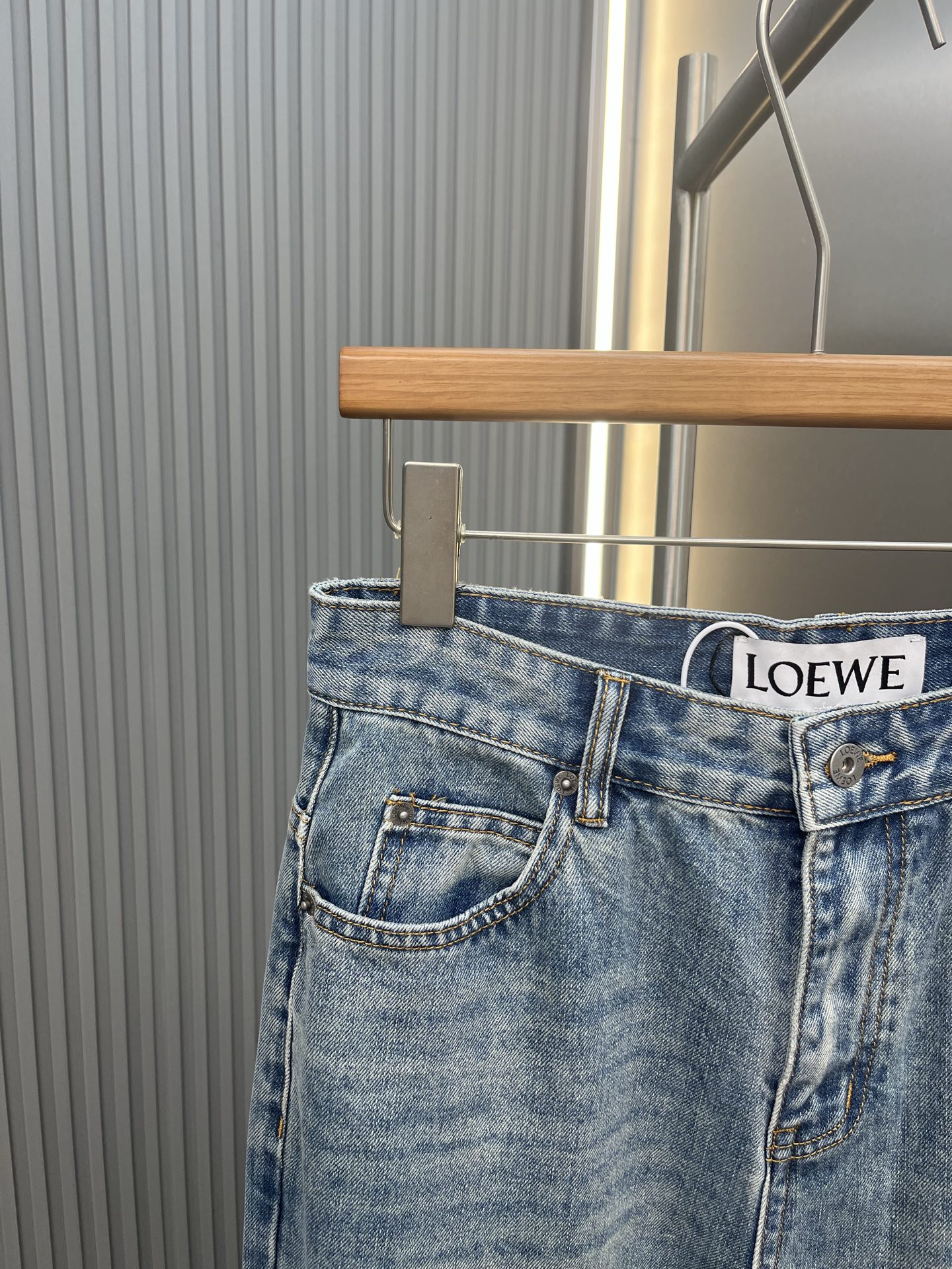 Loewe LOEWE罗意威 Anagram刺绣 logo牛仔裤长裤