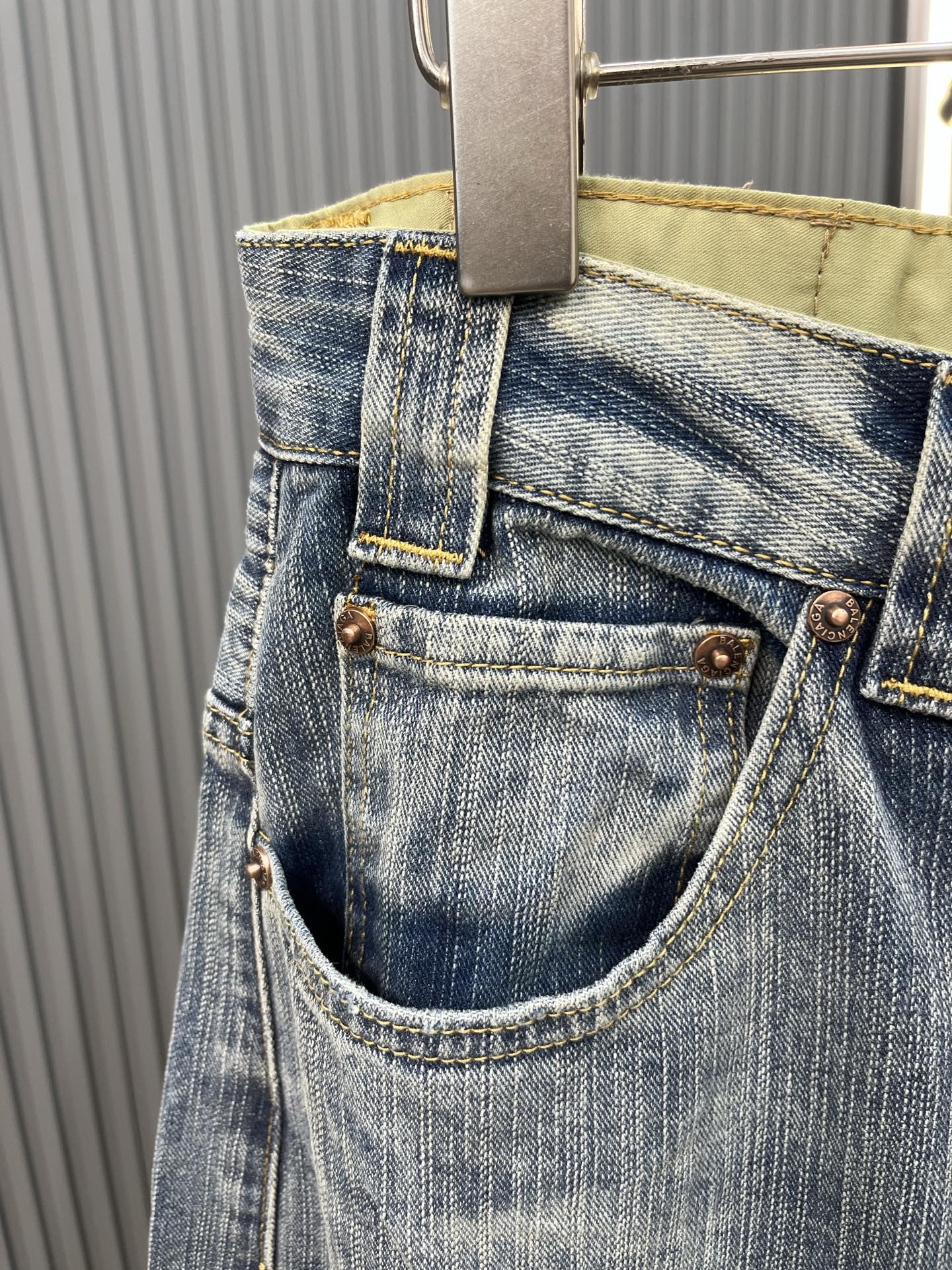 Balenciaga Balenciaga jeans刺绣牛仔