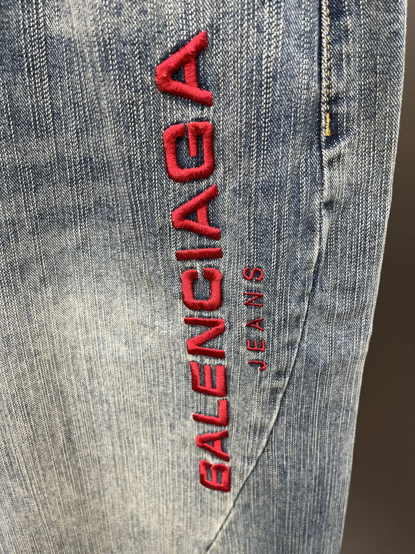 Balenciaga Balenciaga jeans刺绣牛仔