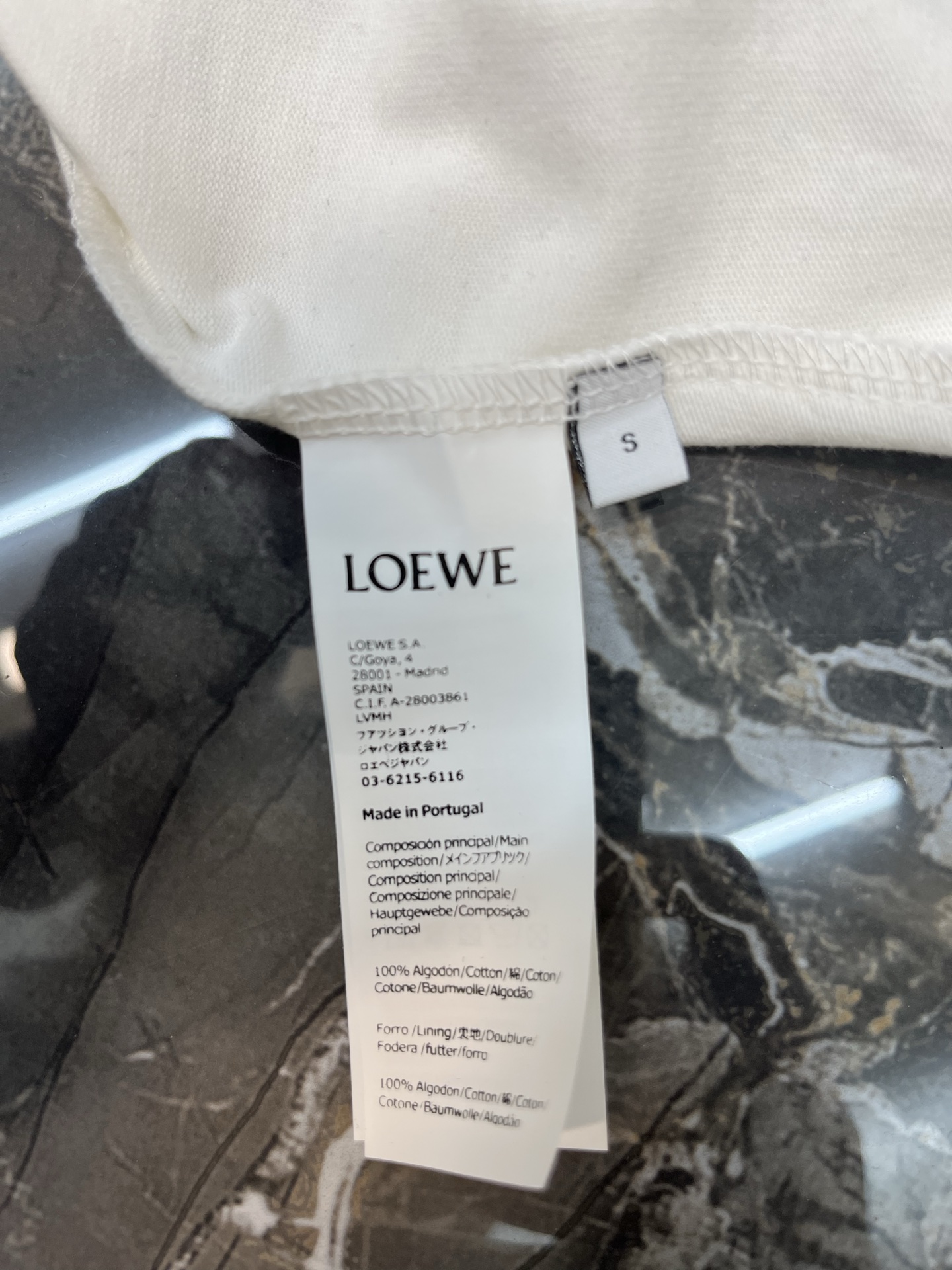 Loewe Loewe小廓形棉质混纺插肩短袖女装