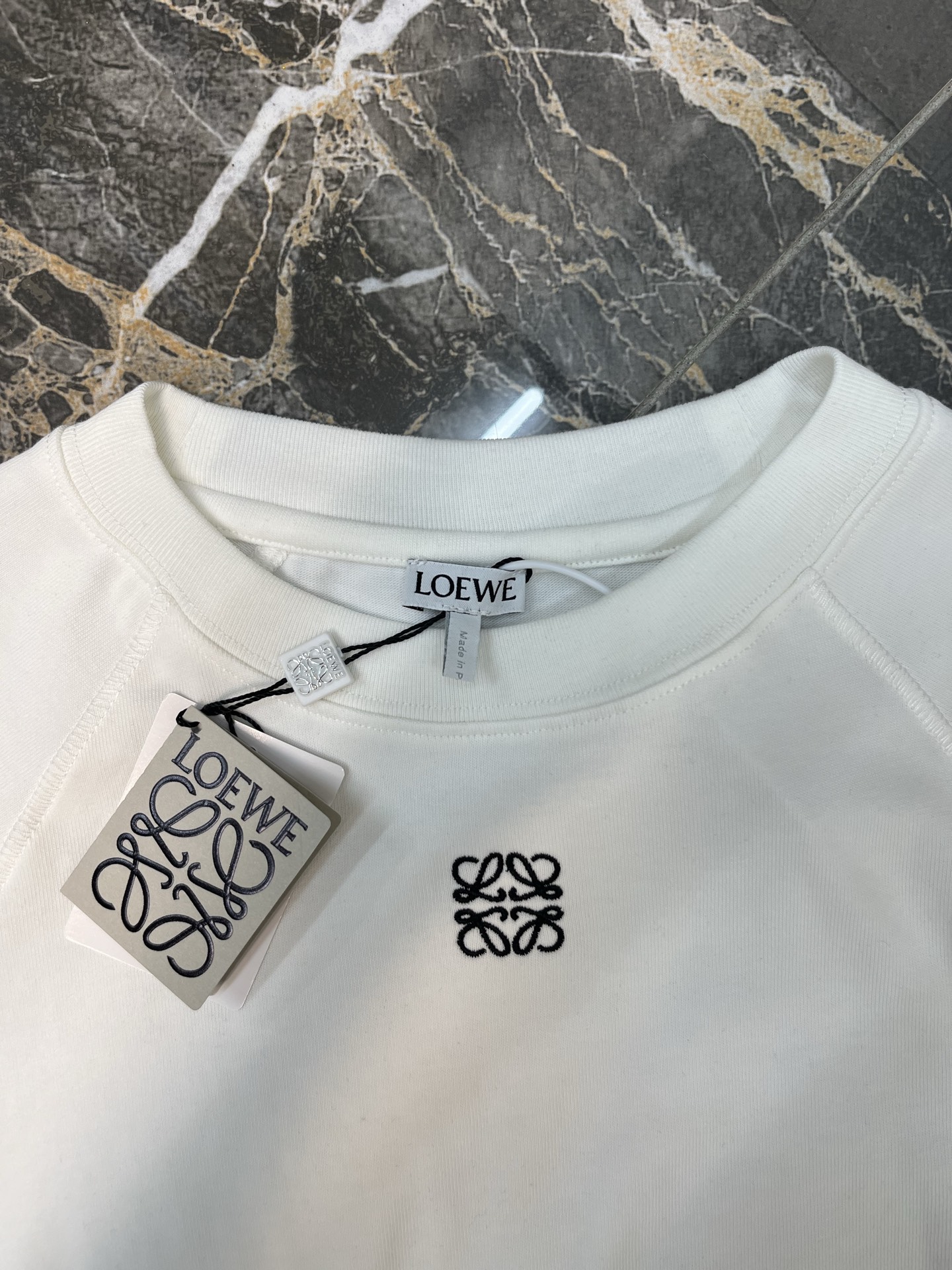 Loewe Loewe小廓形棉质混纺插肩短袖女装