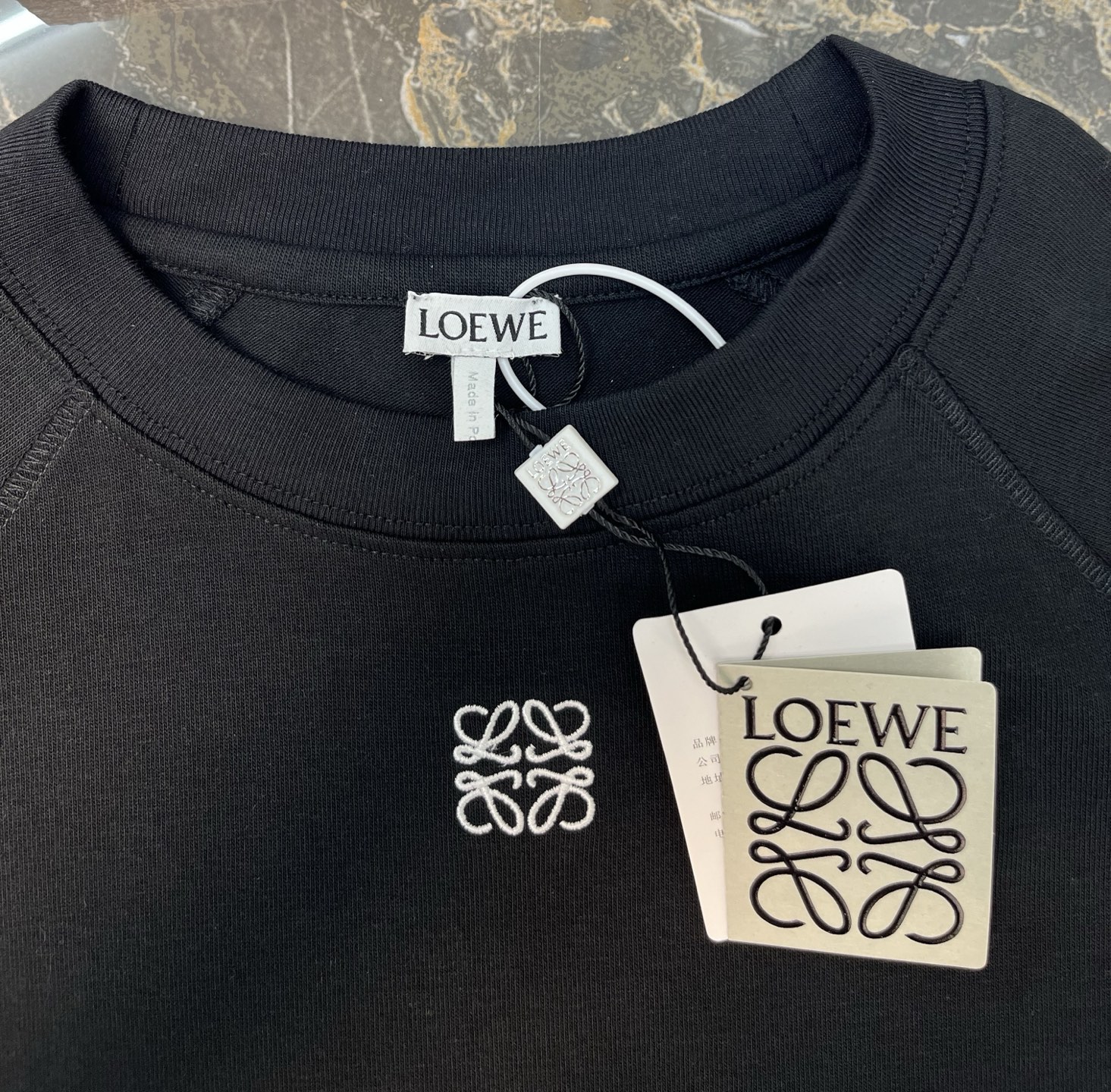 Loewe Loewe小廓形棉质混纺插肩短袖女装
