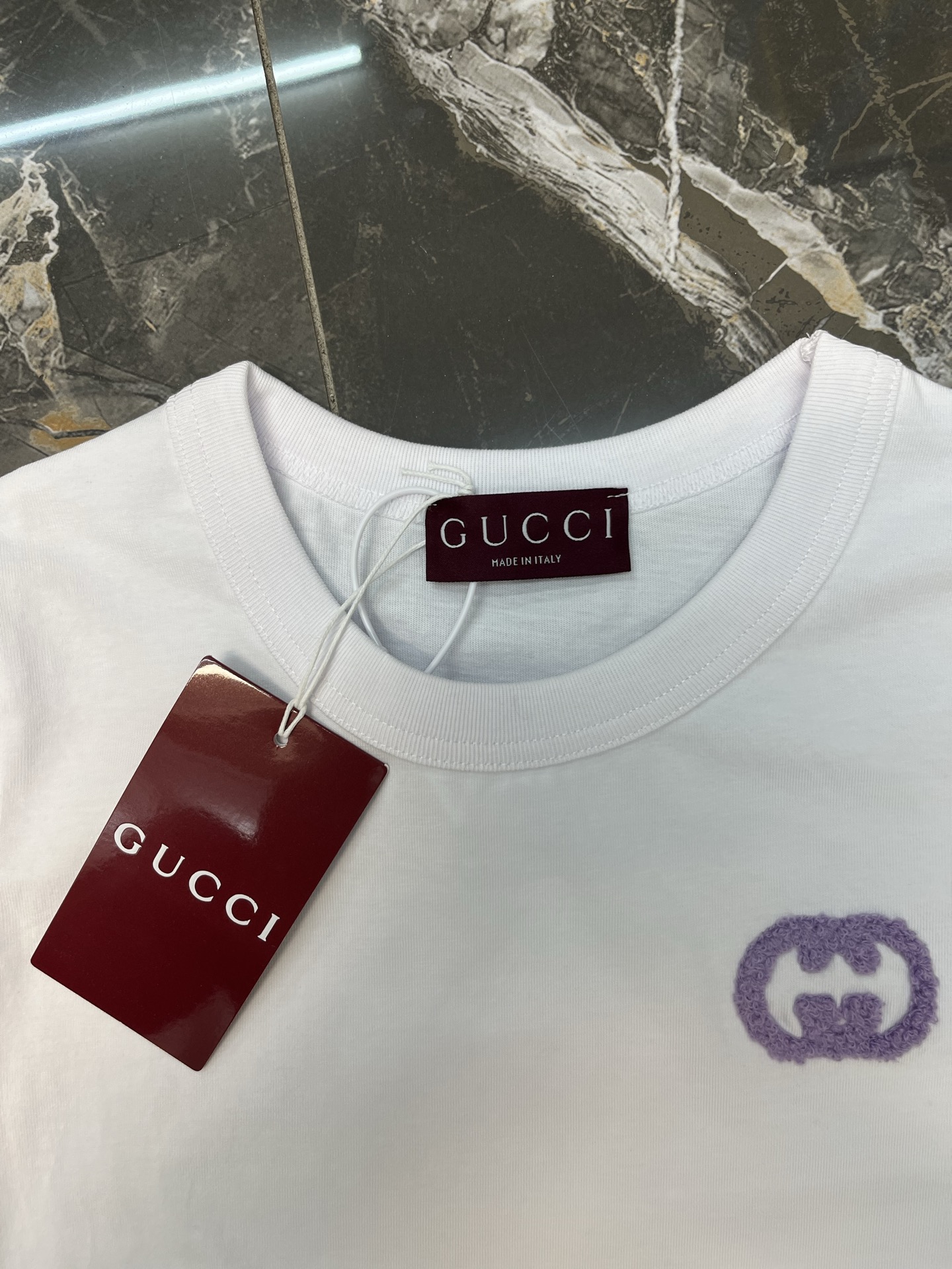 Gucci 2026Ss G*ucci 细绒针织棉T恤