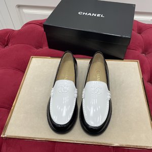 Chanel Shoes Loafers Buy 1:1 Engraving Genuine Leather Sheepskin Vintage
