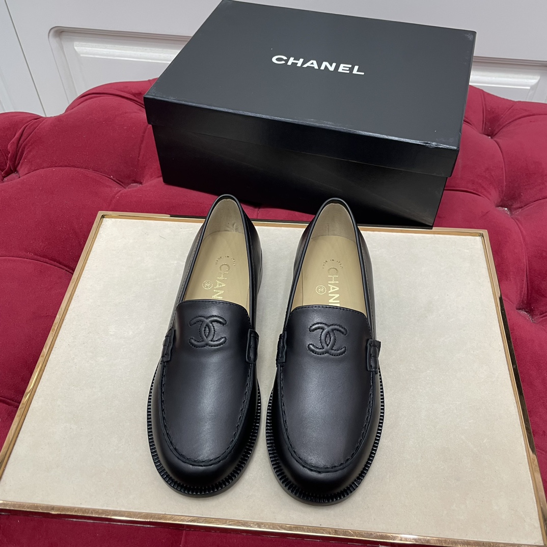 Chanel Shoes Loafers New Designer Replica
 Engraving Genuine Leather Sheepskin Vintage