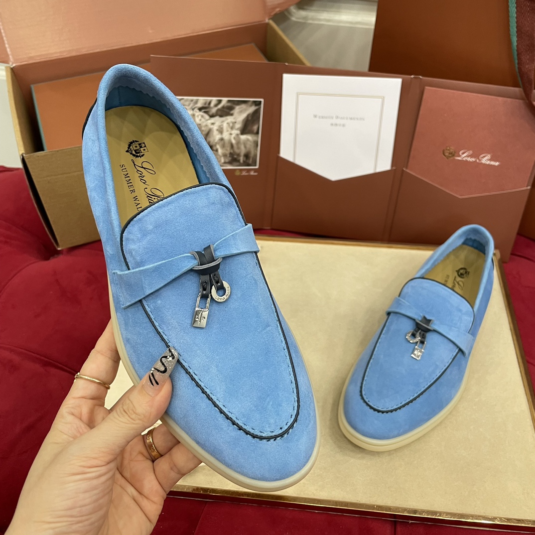 🌾G219专柜原单品质所见即所得Loro Pian*经典爆款出品lp顶级版本 英伦流苏平底乐福鞋原来这就