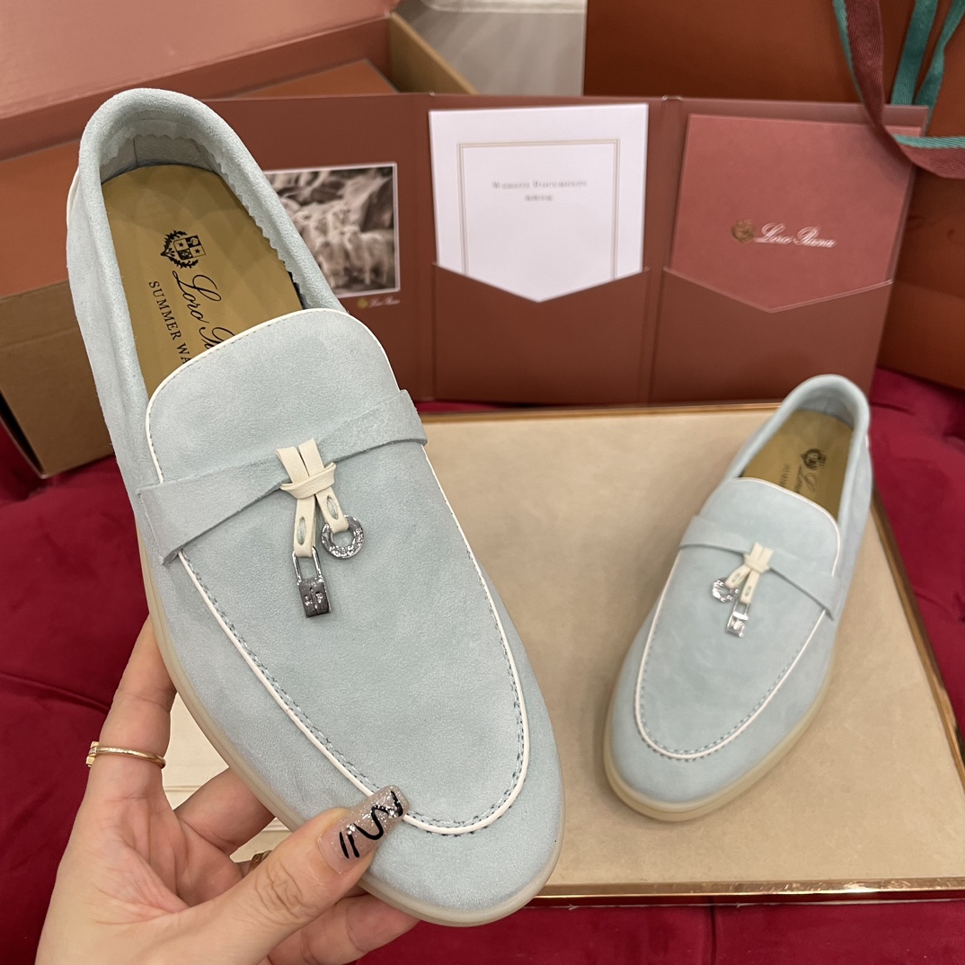 🌾G219专柜原单品质所见即所得Loro Pian*经典爆款出品lp顶级版本 英伦流苏平底乐福鞋原来这就