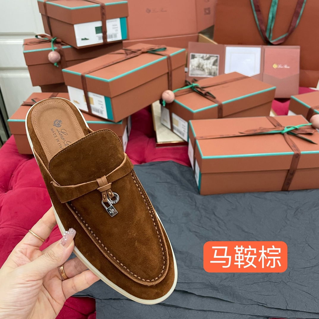 🌾G219专柜原单品质所见即所得Loro Pian*经典爆款出品lp顶级版本 英伦流苏平底乐福鞋原来这就