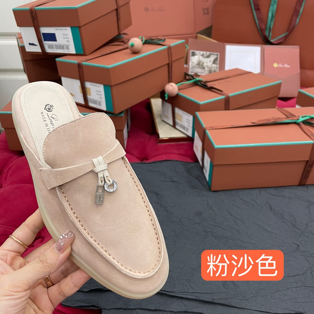🌾G219专柜原单品质所见即所得Loro Pian*经典爆款出品lp顶级版本 英伦流苏平底乐福鞋原来这就