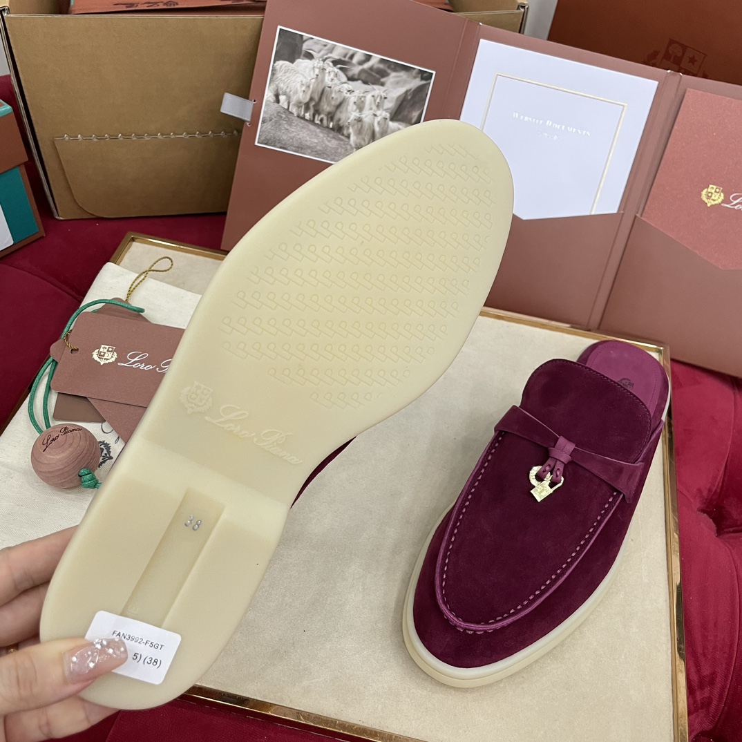 🌾G219专柜原单品质所见即所得Loro Pian*经典爆款出品lp顶级版本 英伦流苏平底乐福鞋原来这就