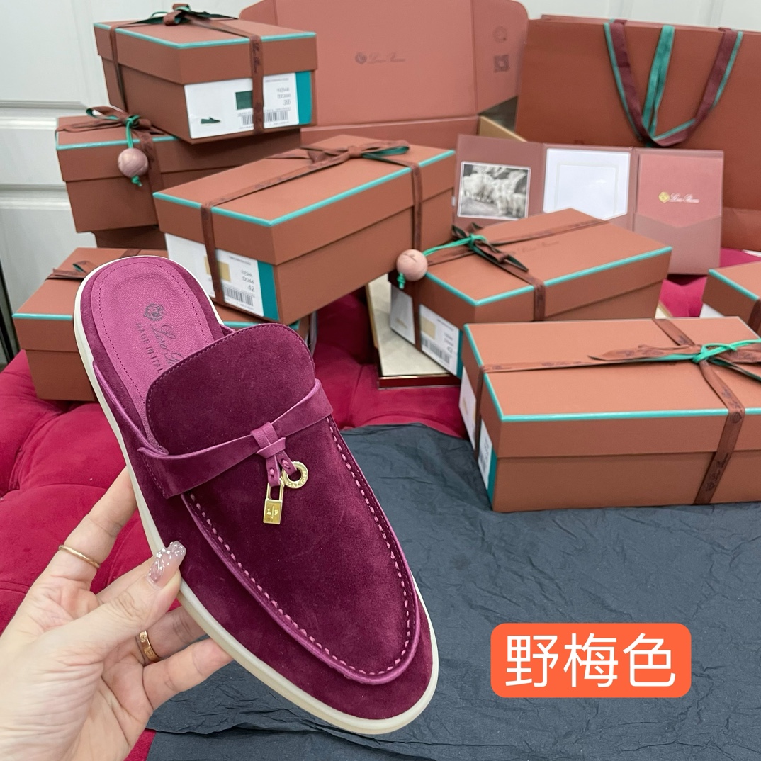 🌾G219专柜原单品质所见即所得Loro Pian*经典爆款出品lp顶级版本 英伦流苏平底乐福鞋原来这就