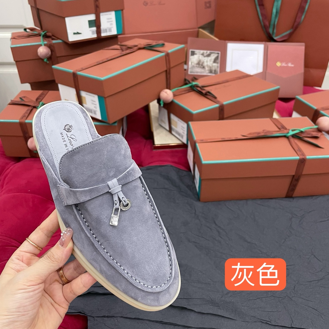 🌾G219专柜原单品质所见即所得Loro Pian*经典爆款出品lp顶级版本 英伦流苏平底乐福鞋原来这就