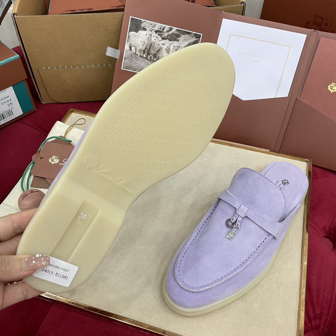 🌾G219专柜原单品质所见即所得Loro Pian*经典爆款出品lp顶级版本 英伦流苏平底乐福鞋原来这就