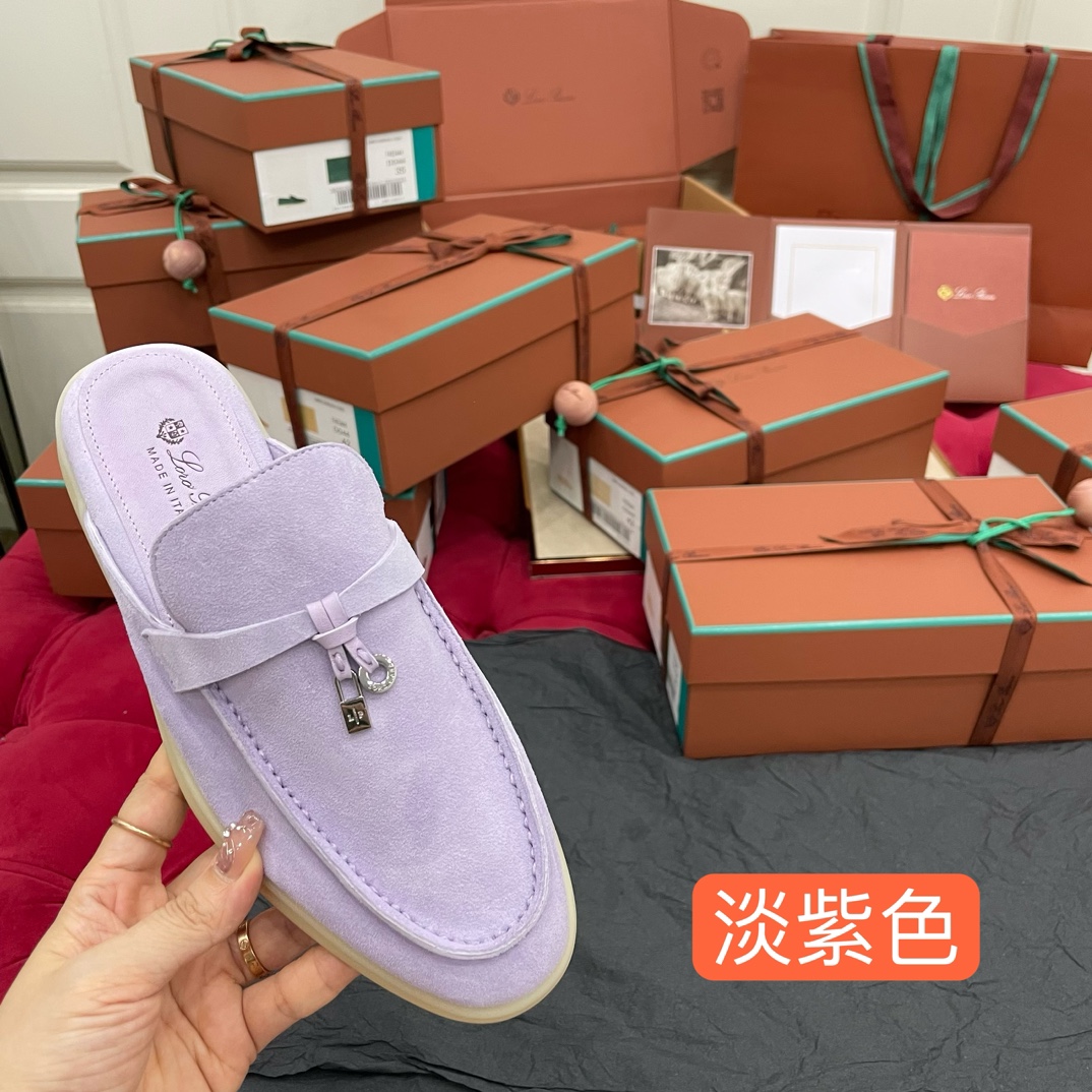 🌾G219专柜原单品质所见即所得Loro Pian*经典爆款出品lp顶级版本 英伦流苏平底乐福鞋原来这就