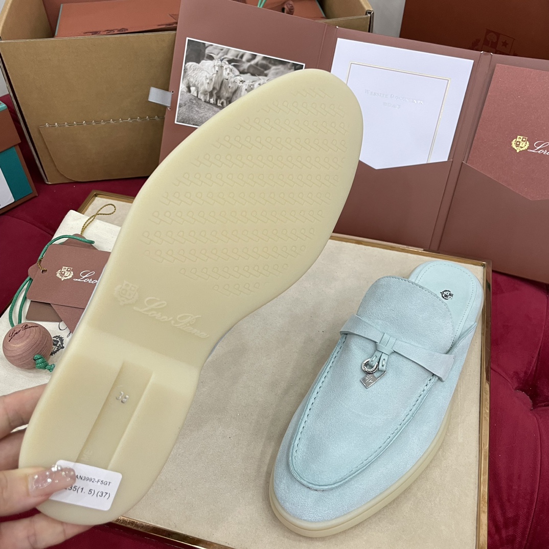 🌾G219专柜原单品质所见即所得Loro Pian*经典爆款出品lp顶级版本 英伦流苏平底乐福鞋原来这就