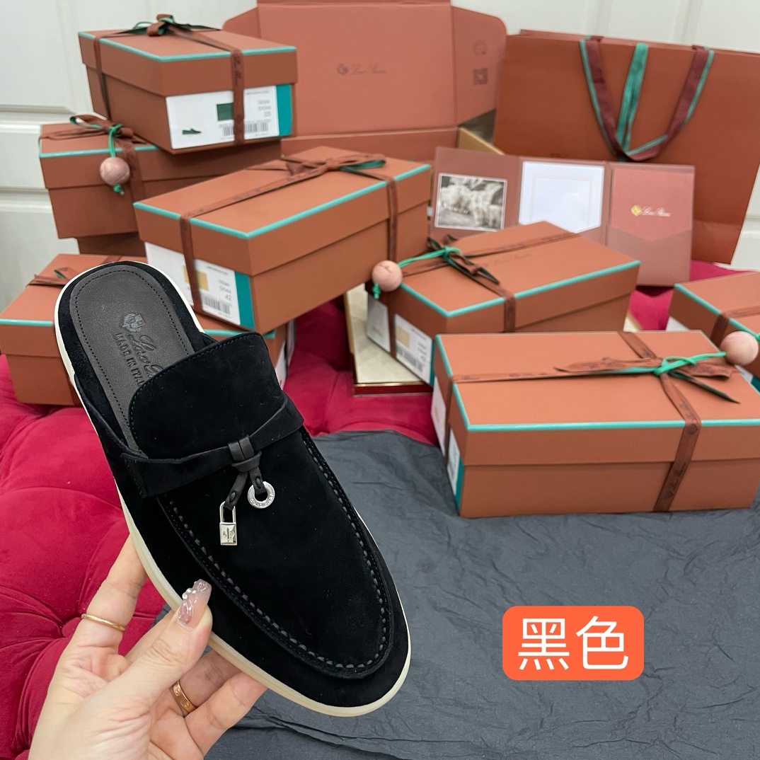 🌾G219专柜原单品质所见即所得Loro Pian*经典爆款出品lp顶级版本 英伦流苏平底乐福鞋原来这就