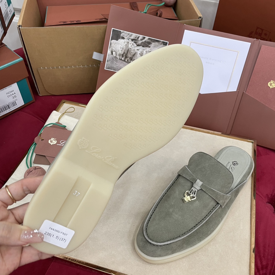 🌾G219专柜原单品质所见即所得Loro Pian*经典爆款出品lp顶级版本 英伦流苏平底乐福鞋原来这就