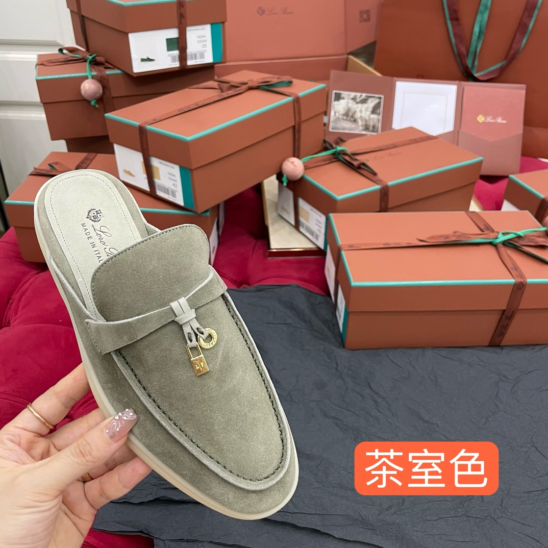 🌾G219专柜原单品质所见即所得Loro Pian*经典爆款出品lp顶级版本 英伦流苏平底乐福鞋原来这就
