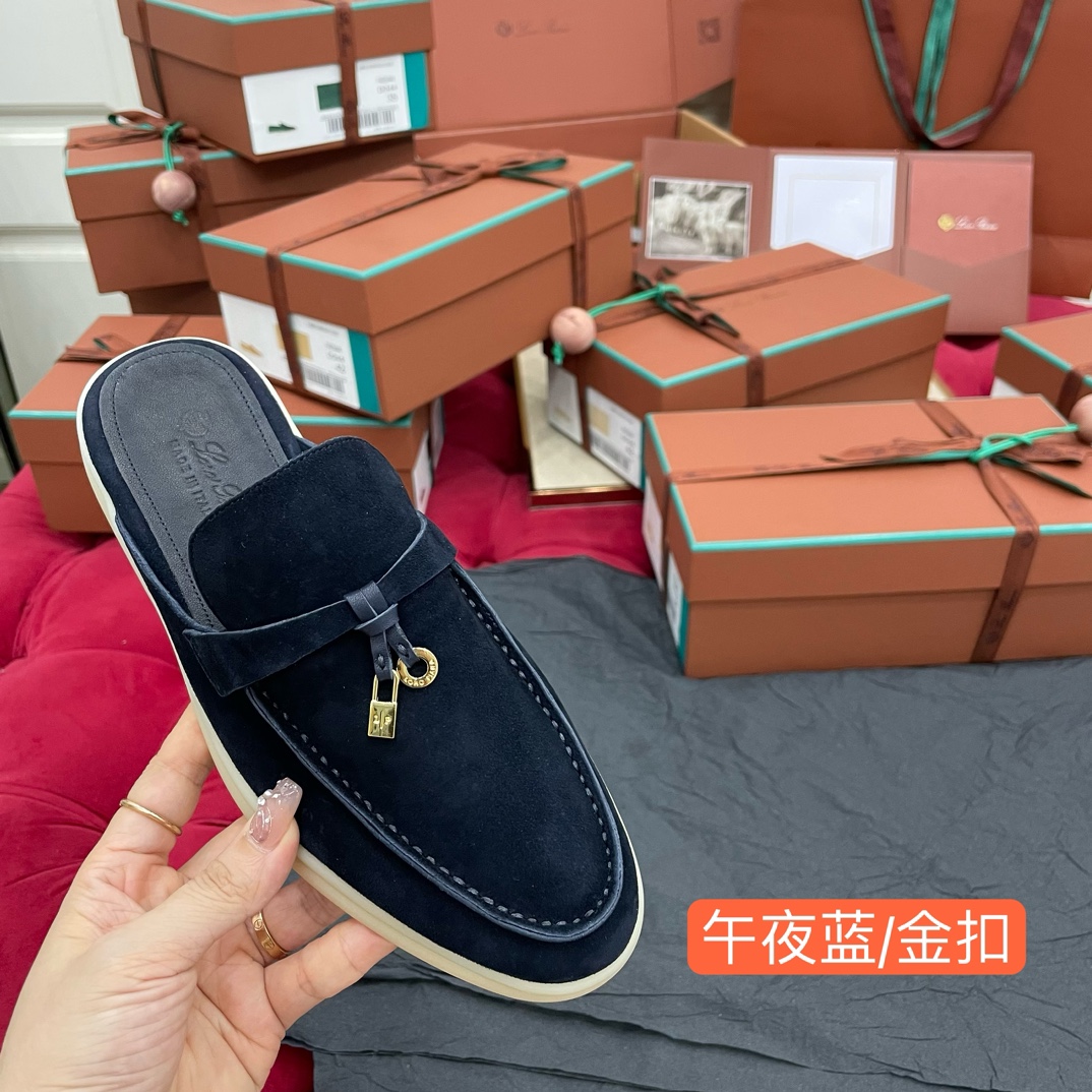 🌾G219专柜原单品质所见即所得Loro Pian*经典爆款出品lp顶级版本 英伦流苏平底乐福鞋原来这就