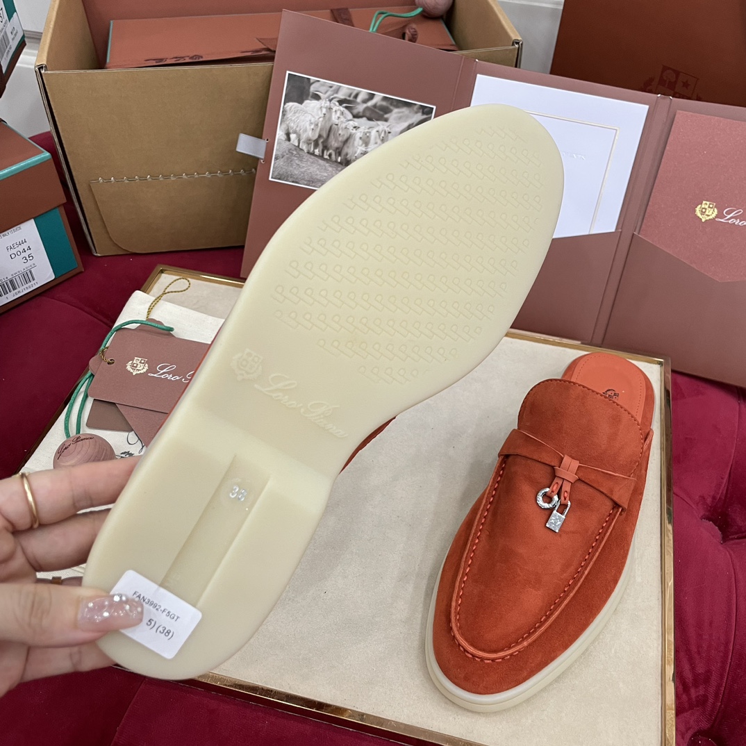 🌾G219专柜原单品质所见即所得Loro Pian*经典爆款出品lp顶级版本 英伦流苏平底乐福鞋原来这就