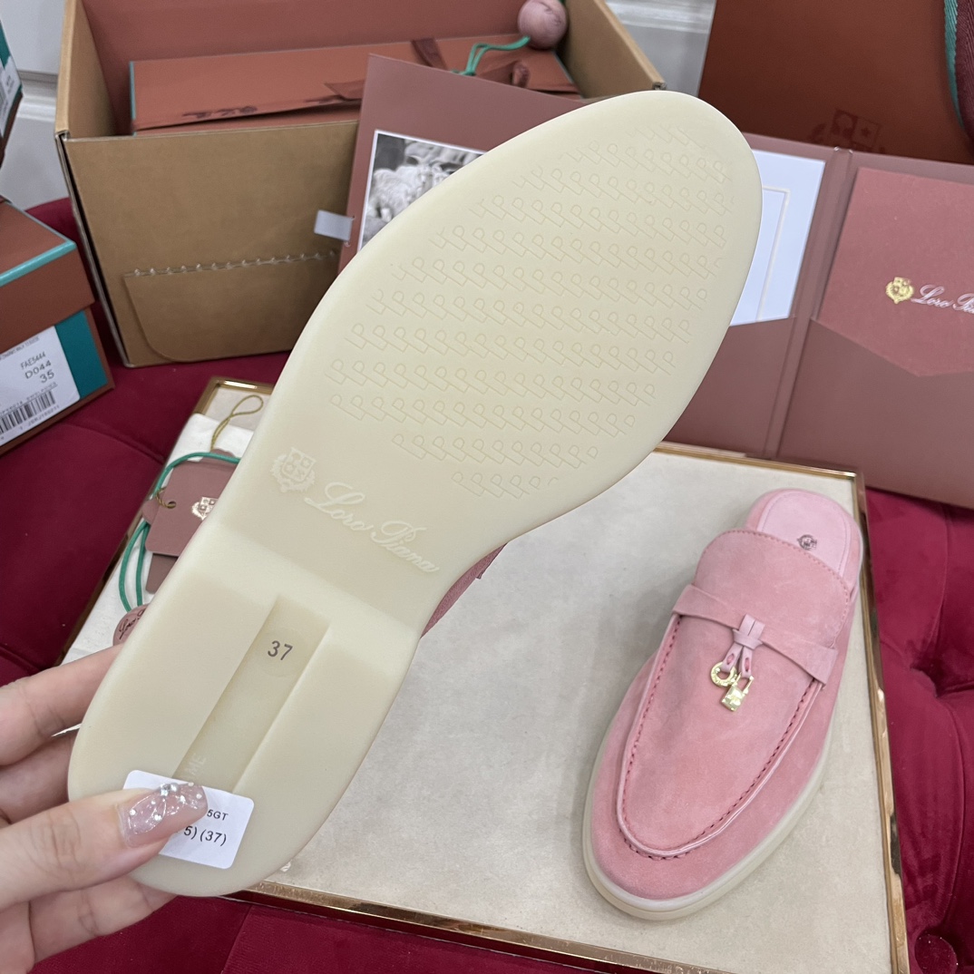 🌾G219专柜原单品质所见即所得Loro Pian*经典爆款出品lp顶级版本 英伦流苏平底乐福鞋原来这就