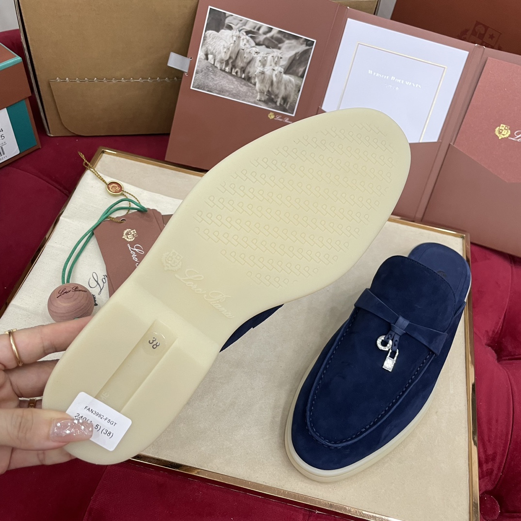 🌾G219专柜原单品质所见即所得Loro Pian*经典爆款出品lp顶级版本 英伦流苏平底乐福鞋原来这就