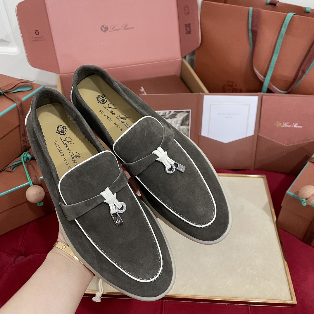 🌾G219专柜原单品质所见即所得Loro Pian*经典爆款出品lp顶级版本 英伦流苏平底乐福鞋原来这就