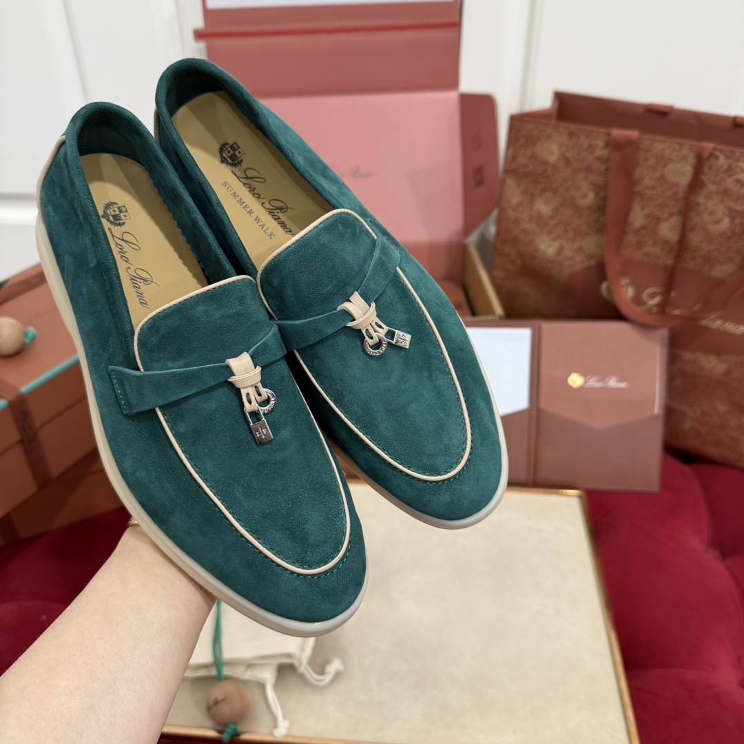 🌾G219专柜原单品质所见即所得Loro Pian*经典爆款出品lp顶级版本 英伦流苏平底乐福鞋原来这就