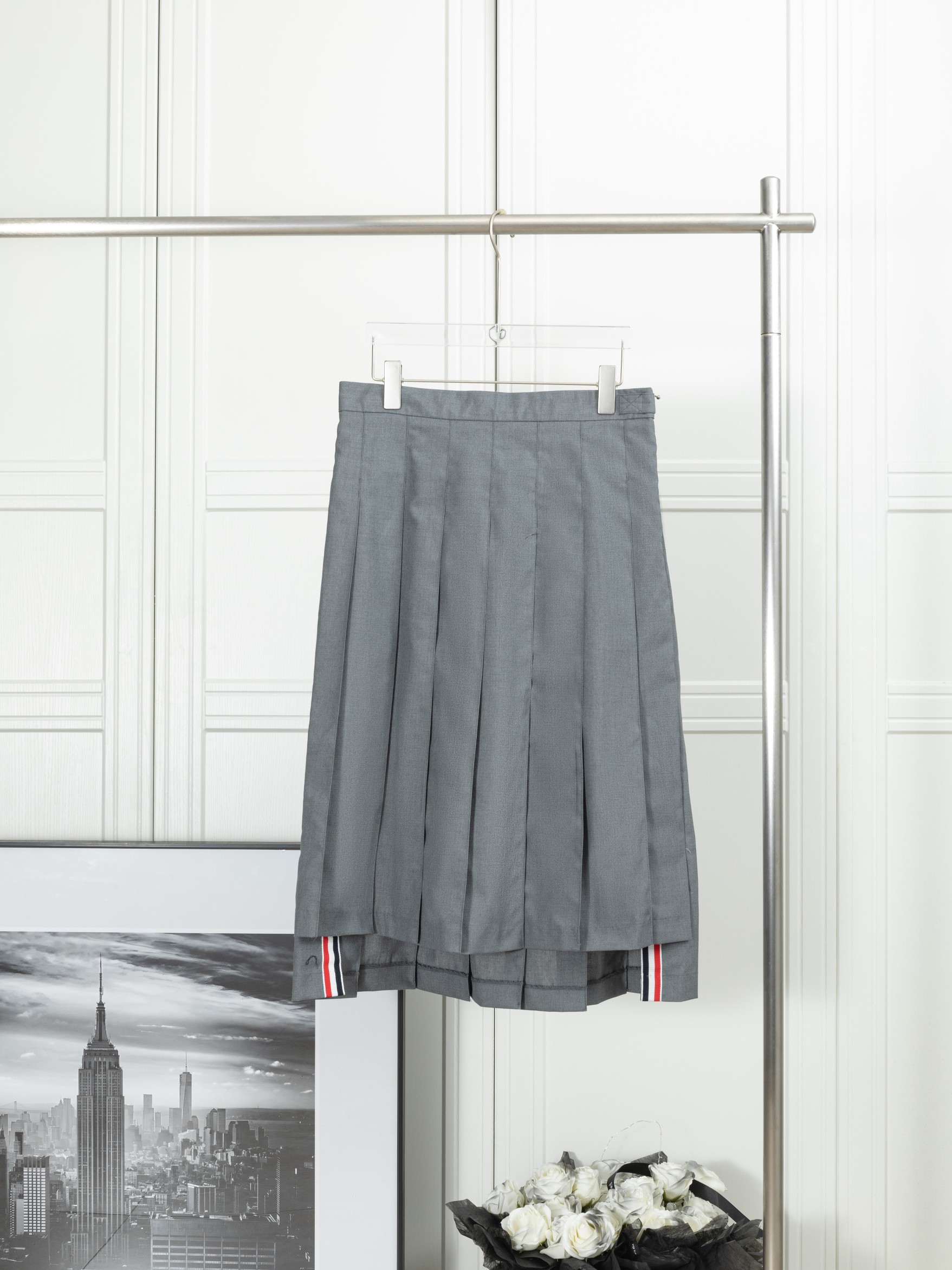 𝑻𝒉𝒐𝒎 𝑩𝒓𝒐𝒘𝒏𝒆 (Artículo original de alta calidad, versión superior, envío en 2 días) Thom Browne: Falda larga b…