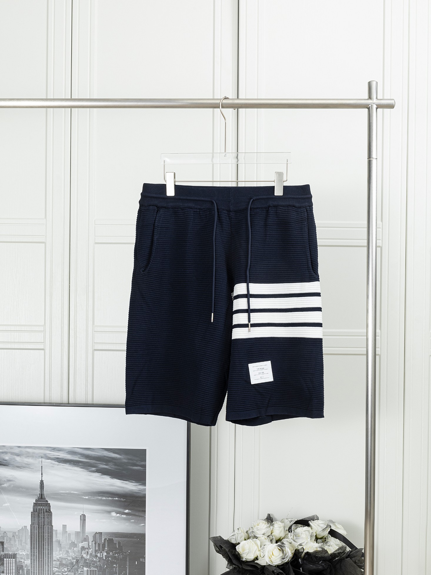 𝑻𝒉𝒐𝒎 𝑩𝒓𝒐𝒘𝒏𝒆 Pantalones cortos de punto clásicos de cuatro rayas 𝑻𝒉𝒐𝒎 𝑩𝒓𝒐𝒘𝒏𝒆 Tom. Brown Pantalones c…