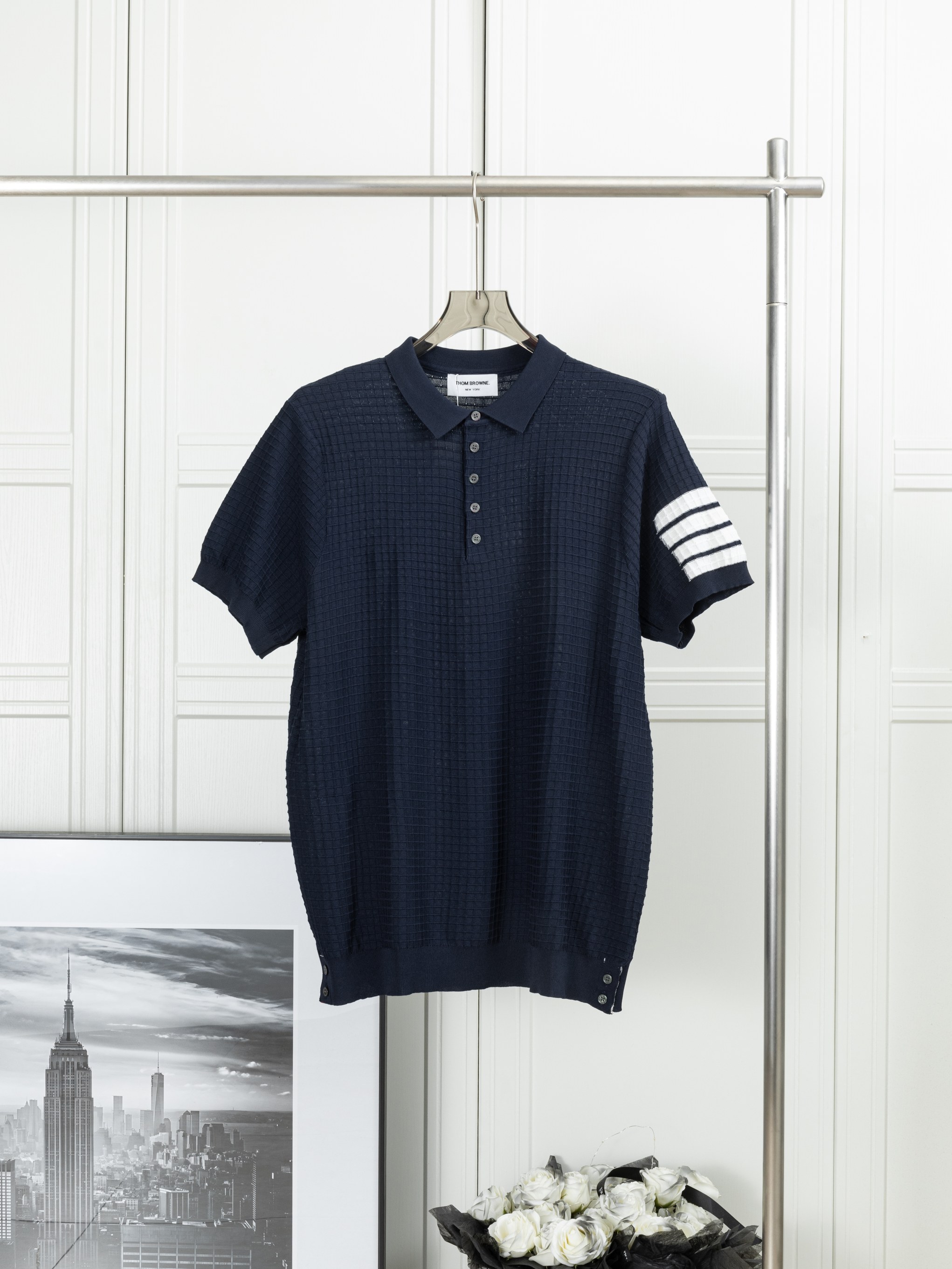𝑻𝒉𝒐𝒎 𝑩𝒓𝒐𝒘𝒏𝒆 Polo de punto de manga corta con cuatro rayas medias 𝑻𝒉𝒐𝒎 𝑩𝒓𝒐𝒘𝒏𝒆 Tom. Brown 25ss nueva …