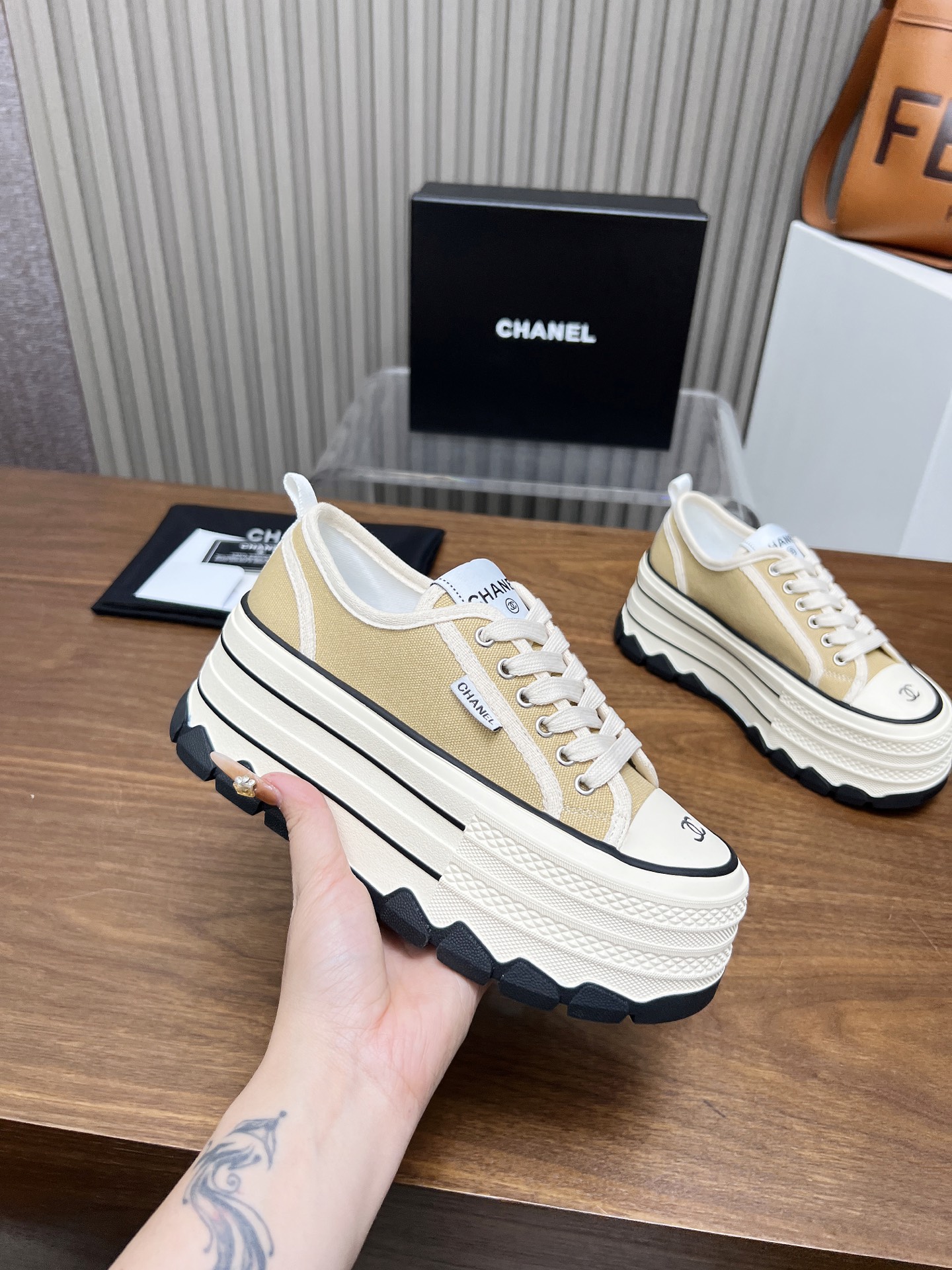 Chanel 2025 Biscuit Sneakers - Original Quality, Stylish Design, Women's Size 8 i1739519582231 2561 0 6