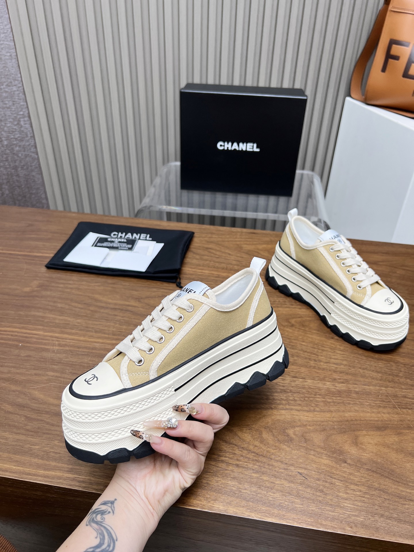 Chanel 2025 Biscuit Sneakers - Original Quality, Stylish Design, Women's Size 6 i1739519583621 2747 0 4