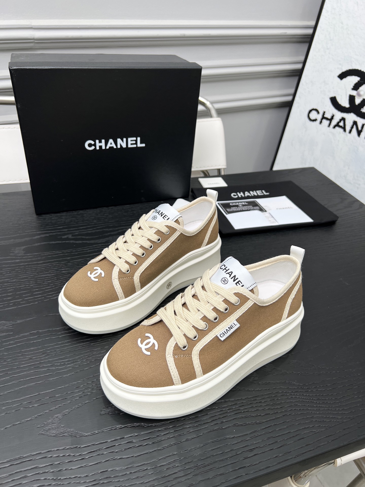 CHANEL Women's Runway Sneakers Designer Casual Shoes 1 CHANEL Women's Runway Sneakers Designer Casual Shoes