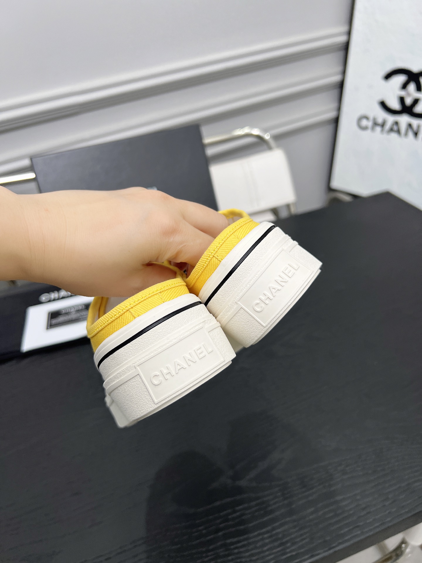 Chanel Canvas Platform Mules: Lightweight, Comfortable, and Stylish Mules 6 i1746325265554 3028 0 1