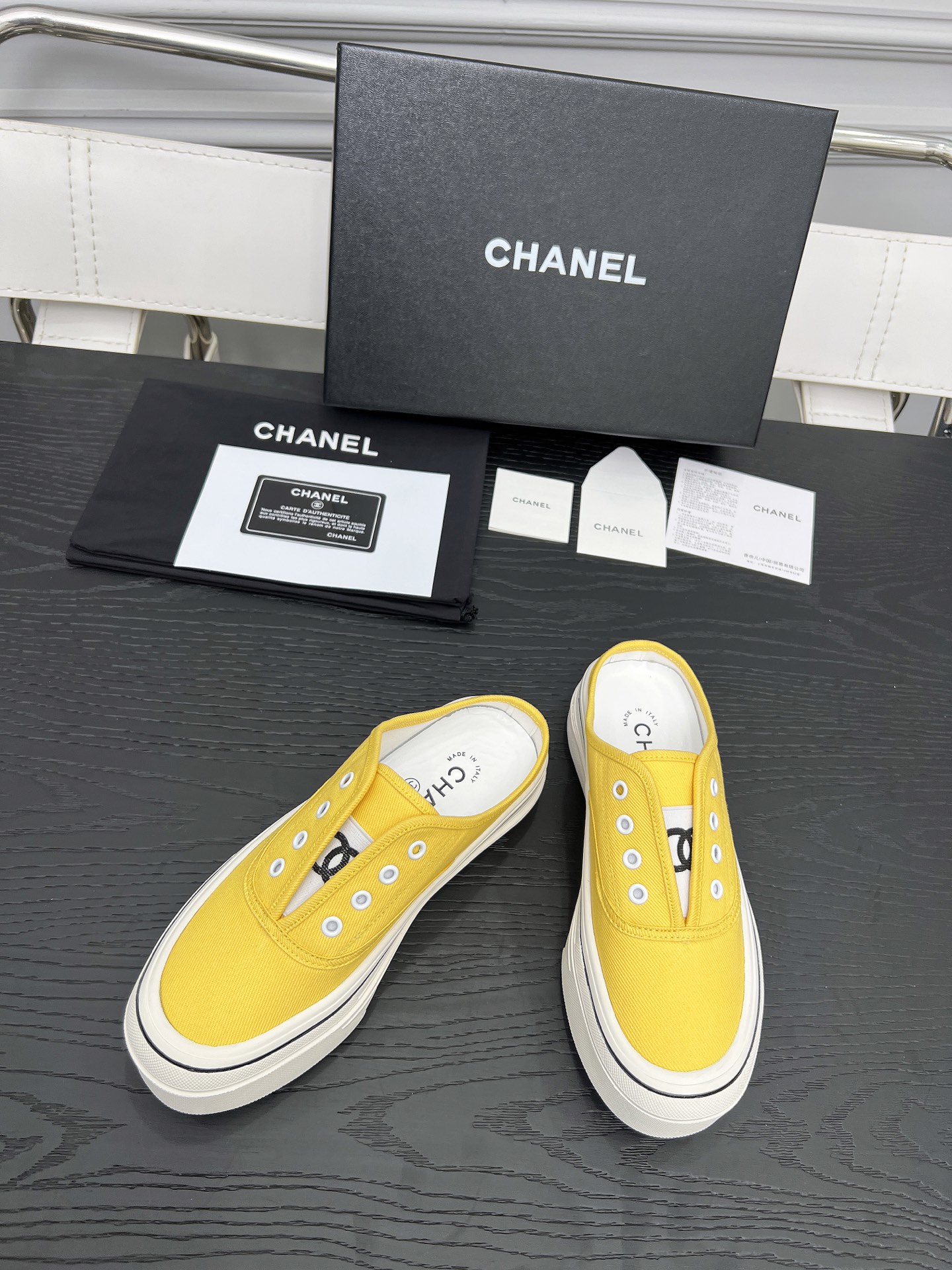 Chanel Canvas Platform Mules: Lightweight, Comfortable, and Stylish Mules 4 i1746325267233 1617 0 7