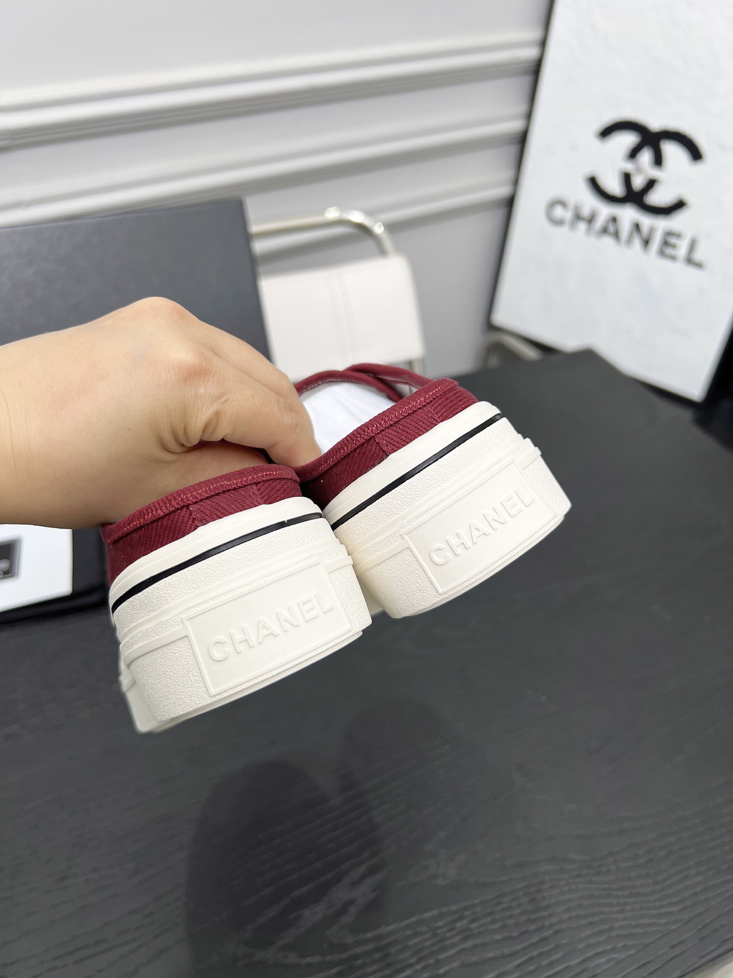 Chanel Canvas Platform Mules - Lightweight & Comfortable Summer Shoes 7 i1746325306951 5788 0 2