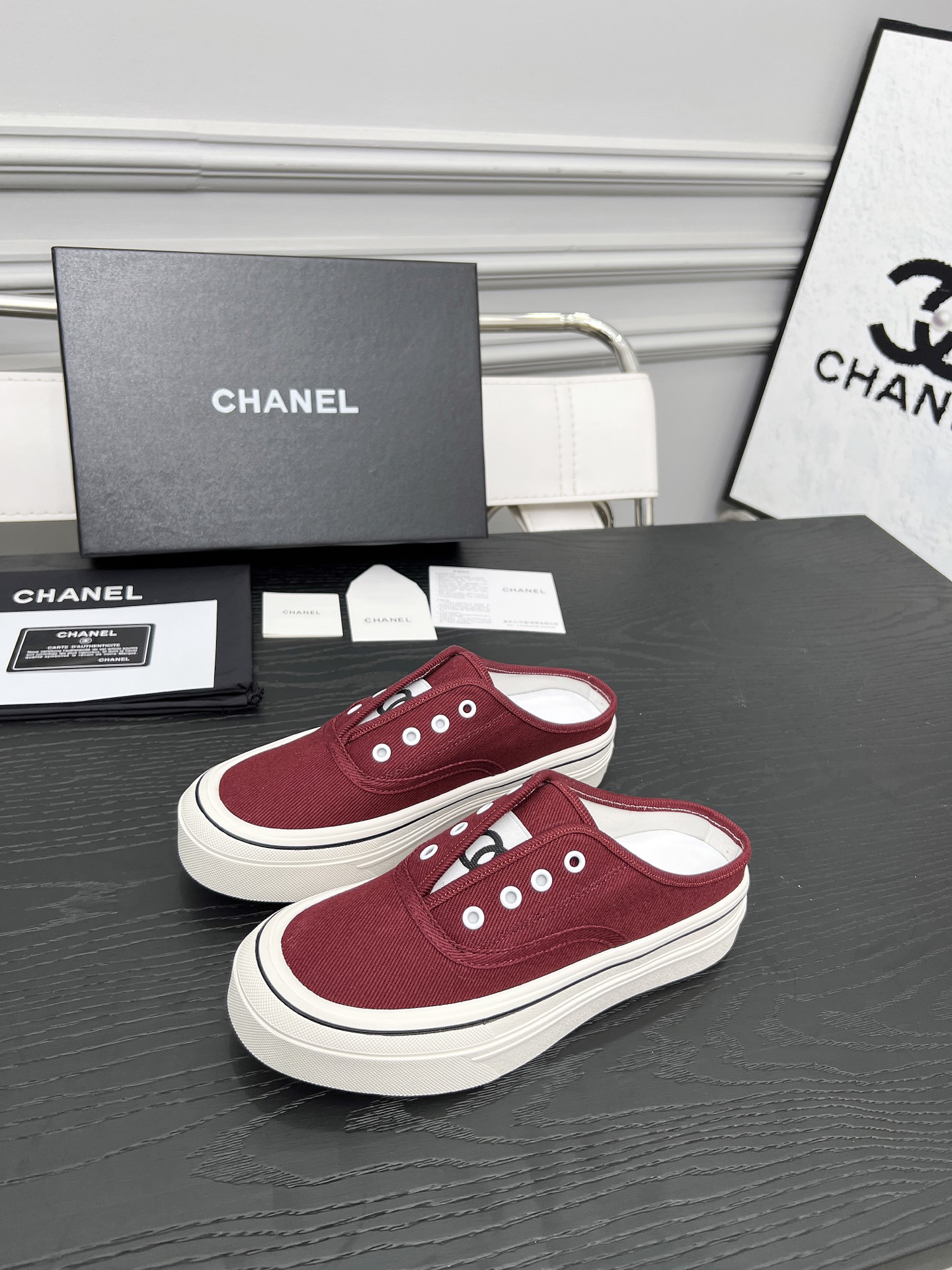 Chanel Canvas Platform Mules - Lightweight & Comfortable Summer Shoes 3 i1746325308756 7266 0 8