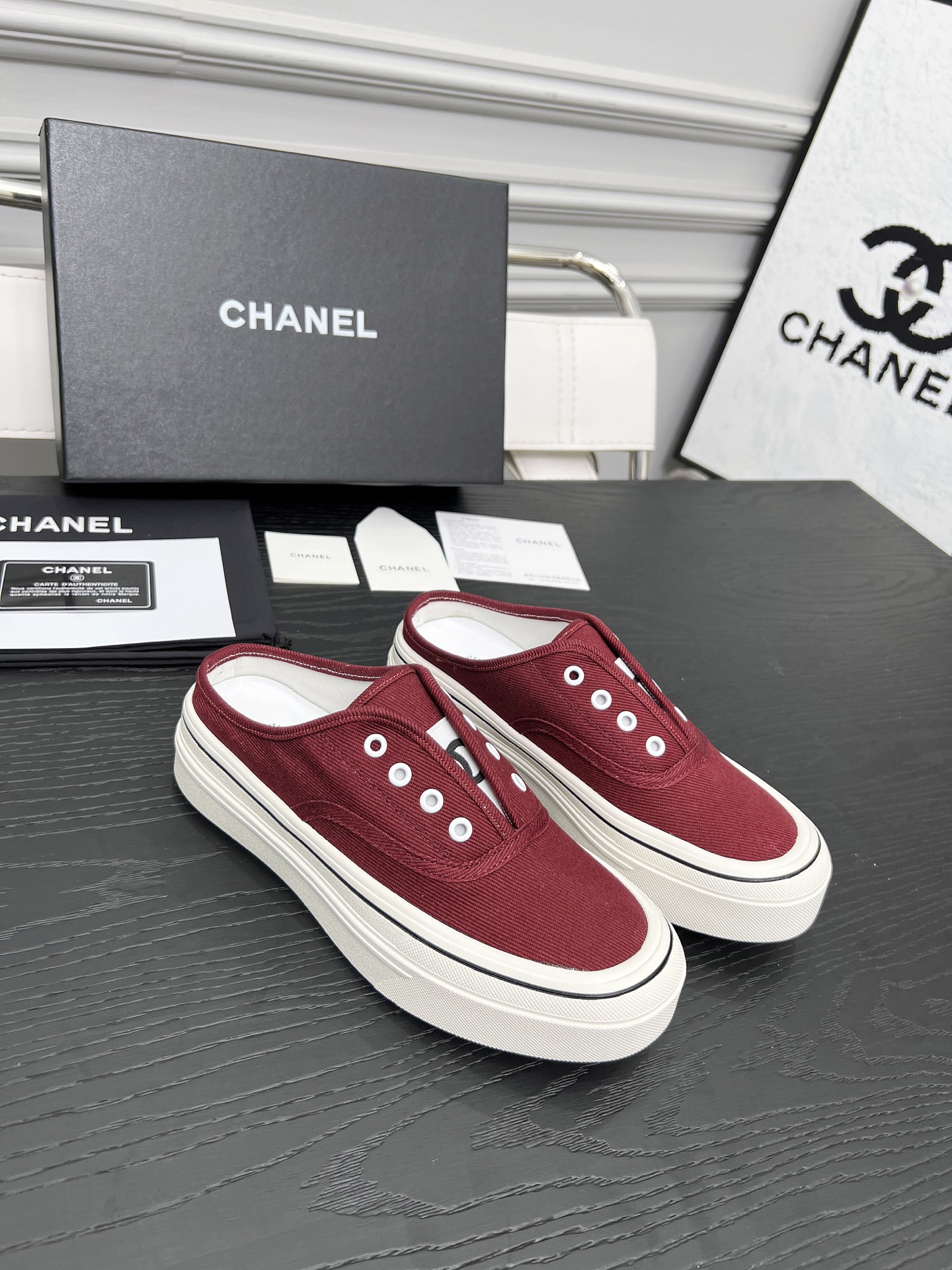 Chanel Canvas Platform Mules - Lightweight & Comfortable Summer Shoes 1 Chanel Canvas Platform Mules - Lightweight & Comfortable Summer Shoes