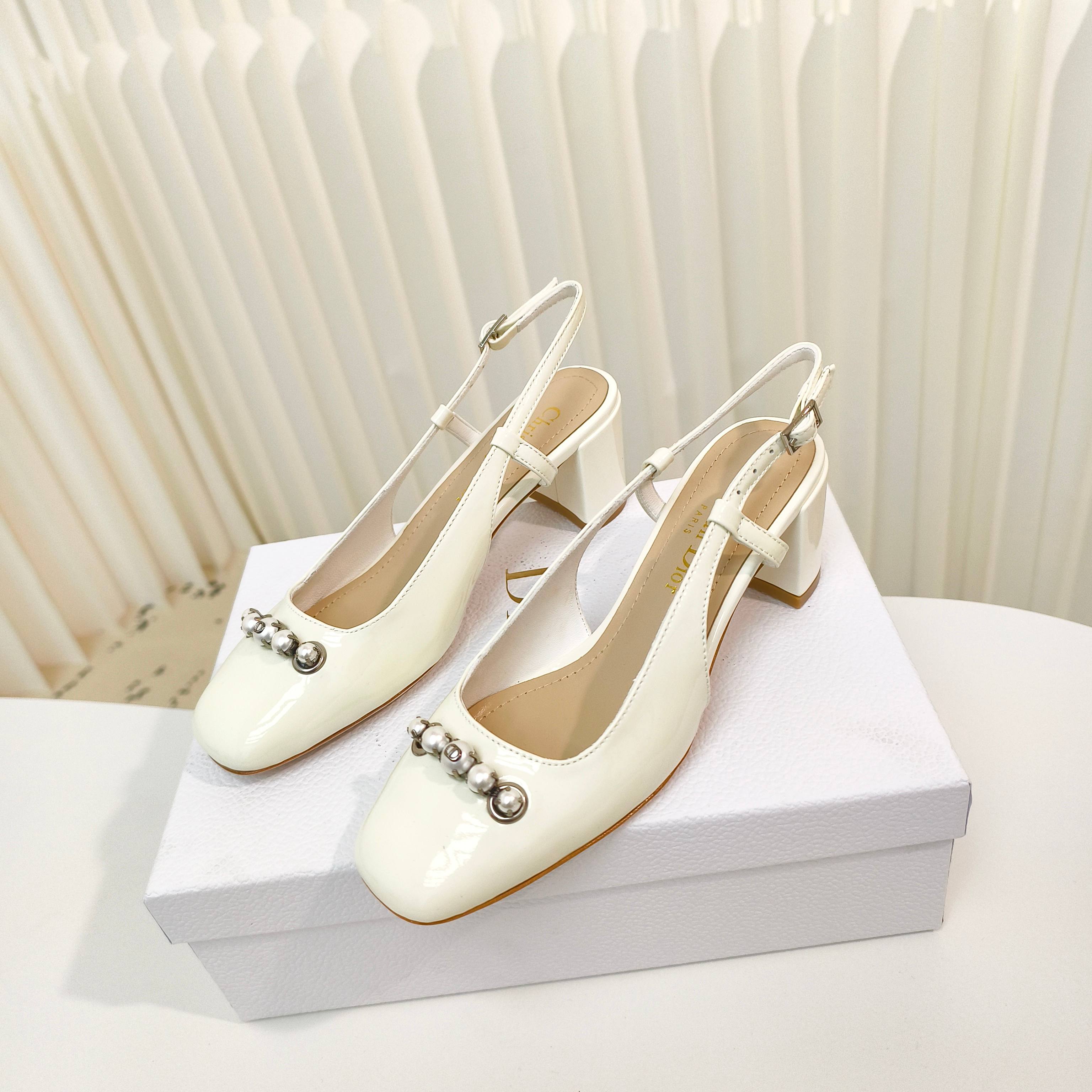 NO:239793,Dior Paris candy color pearl high heel ballet shoes, wear the girl's heart into a high-quality artwork 