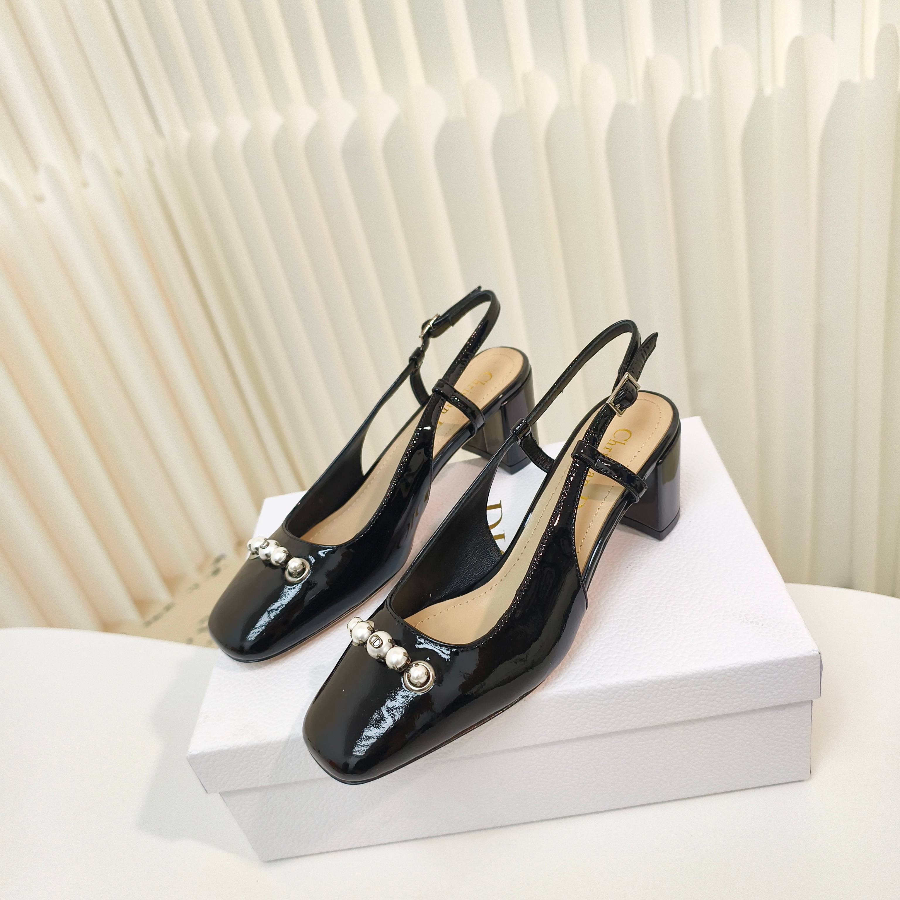 NO:239799,Dior Paris candy color pearl high heel ballet shoes, wear the girl's heart into a high-quality artwork 