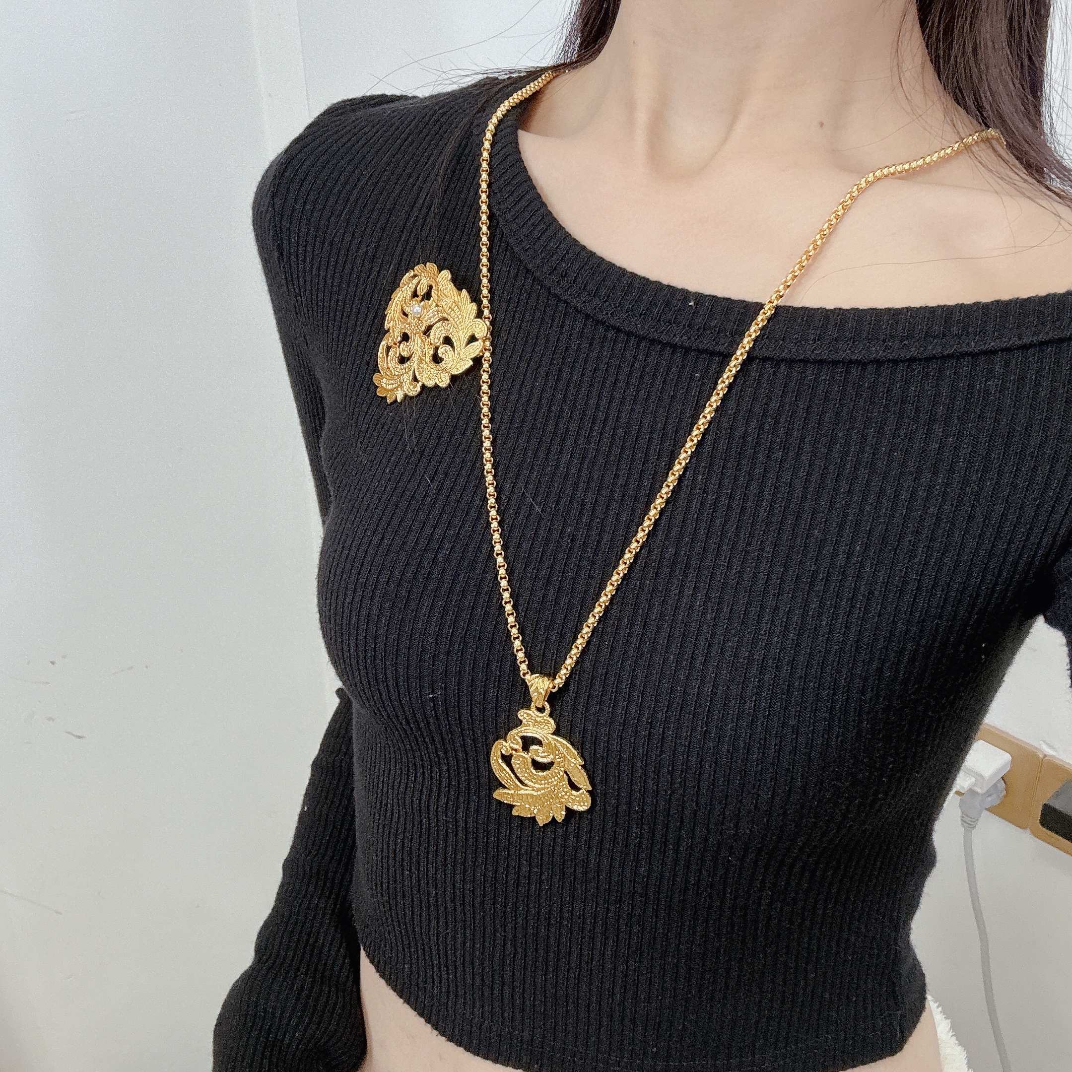생로랑 목걸이 65649