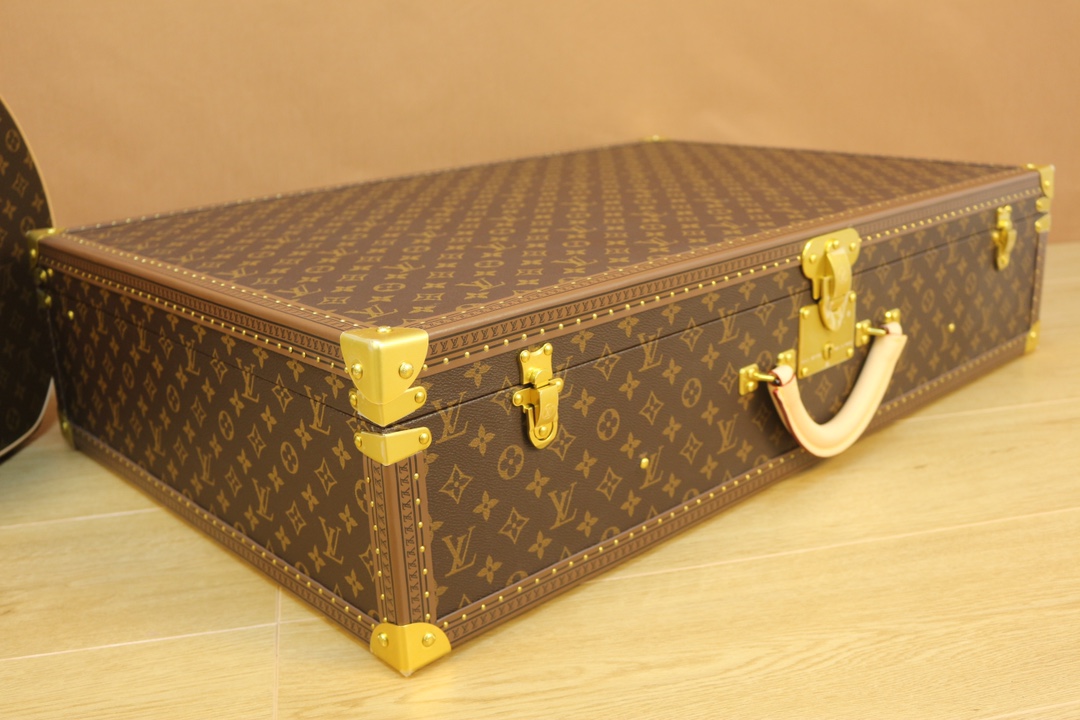 [Trolley Cases]Round leather handleCanvas lining Handle that is convenient